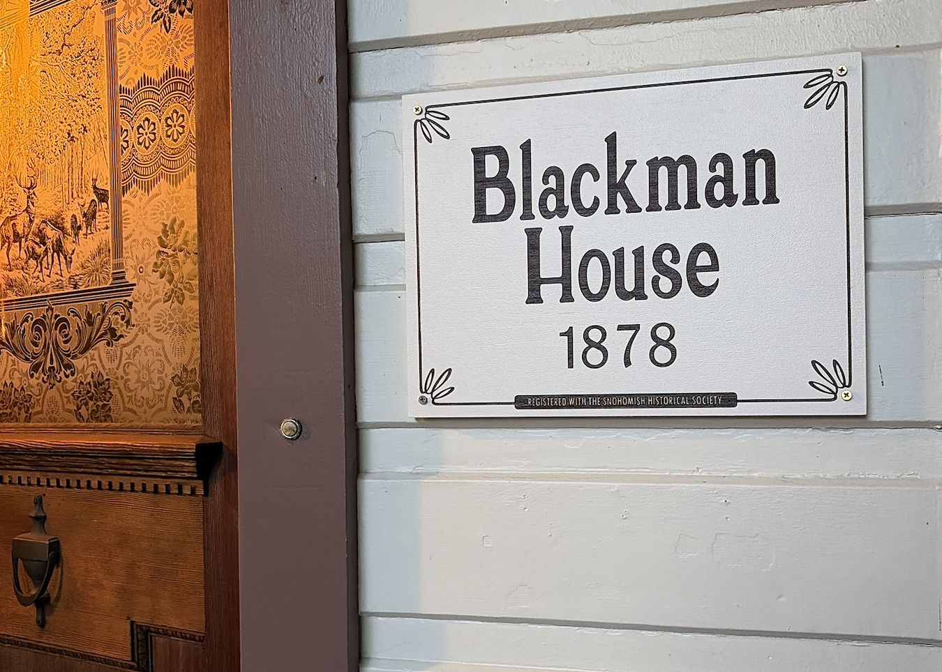 Blackman House Museum Historic House Marker Sign Snohomish Washington 1878