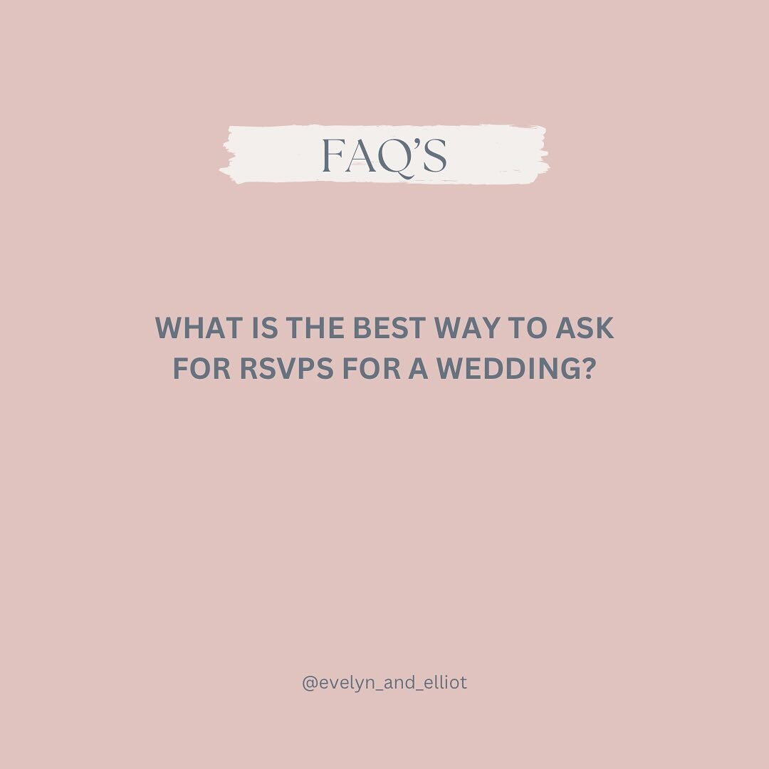 Here are some options for you to choose from to enable your guests to rsvp 💍⁣⁣
⁣⁣
🖥️ Online: Some couples have their own wedding website where they keep all information in one place. They add a link to their website within their invitation details 