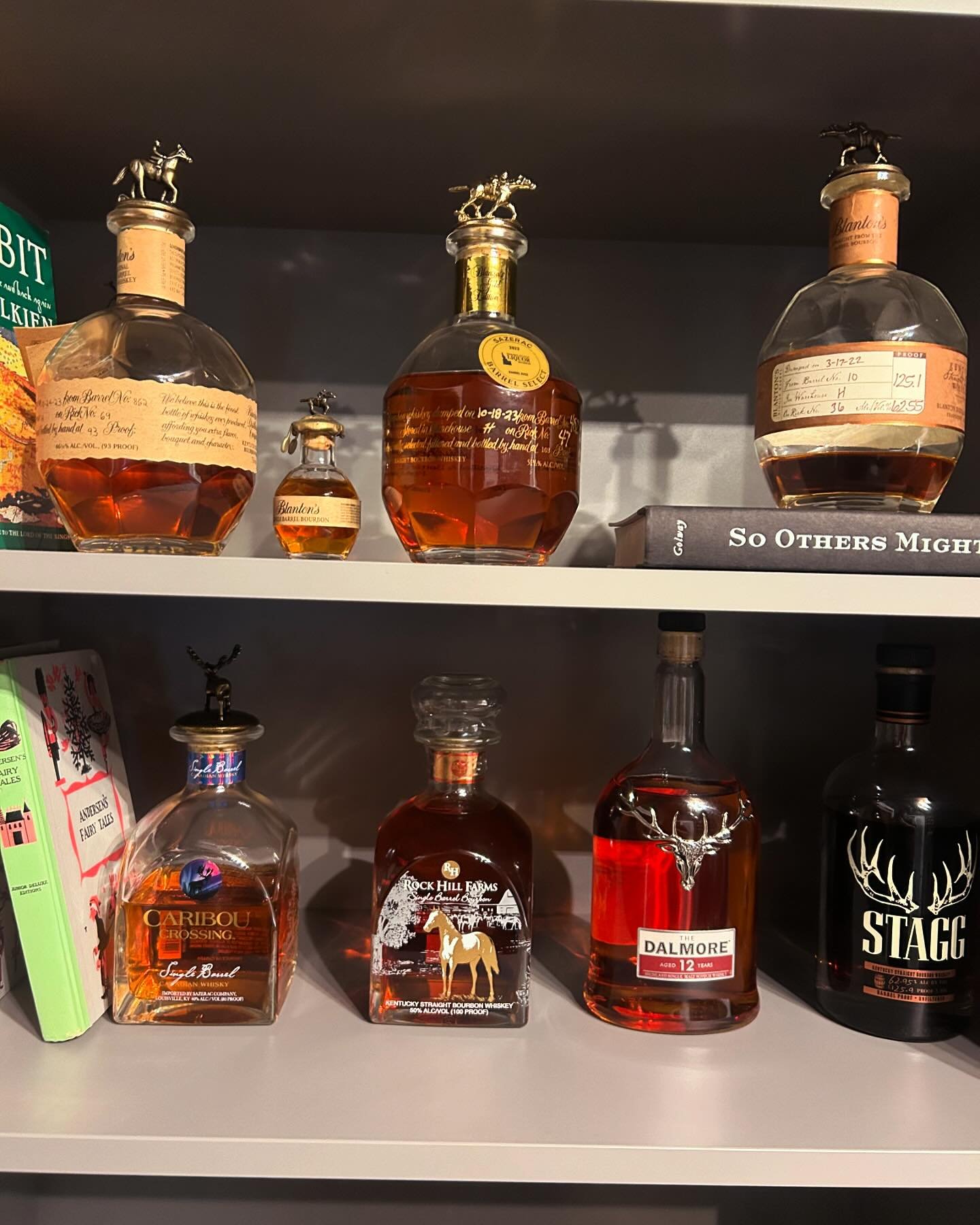 Some of my animal bottles lol. #blantons #stagg #dalmore #whiskey #rockhillfarms #niwl