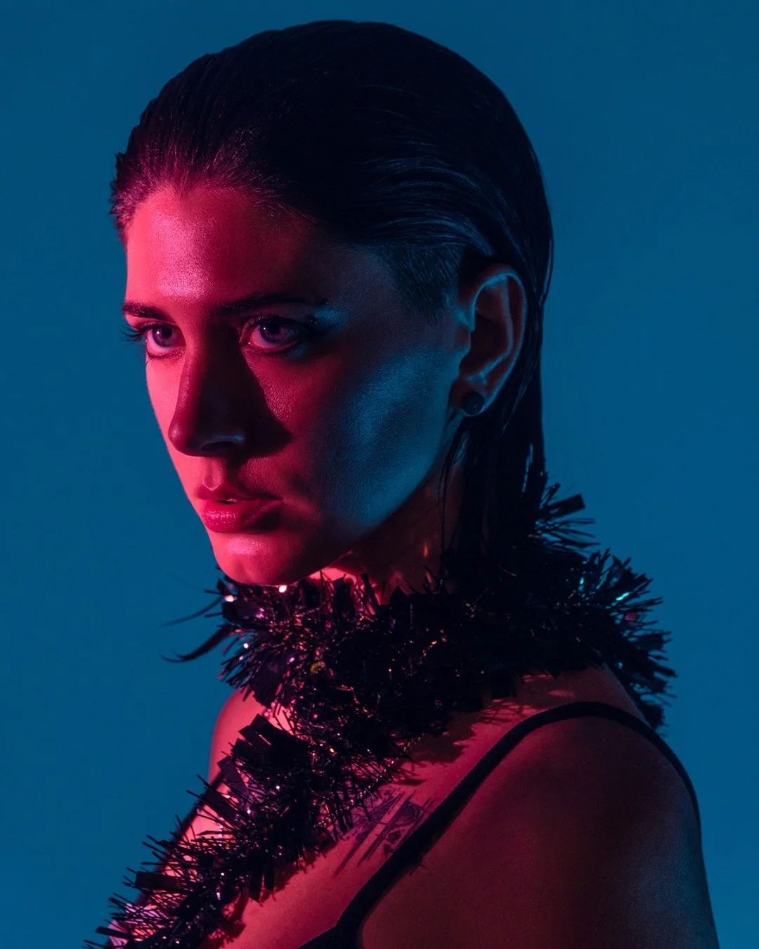 📷 Beauty Illuminated Exhibit
&ldquo;Alex Untitled 1&rdquo; by John Ciambriello @john_ciambriello 

Color becomes emotion here &mdash;
a collision of cool blue and electric crimson
painting the face in tension, mystery, and intent.

Every highlight, 