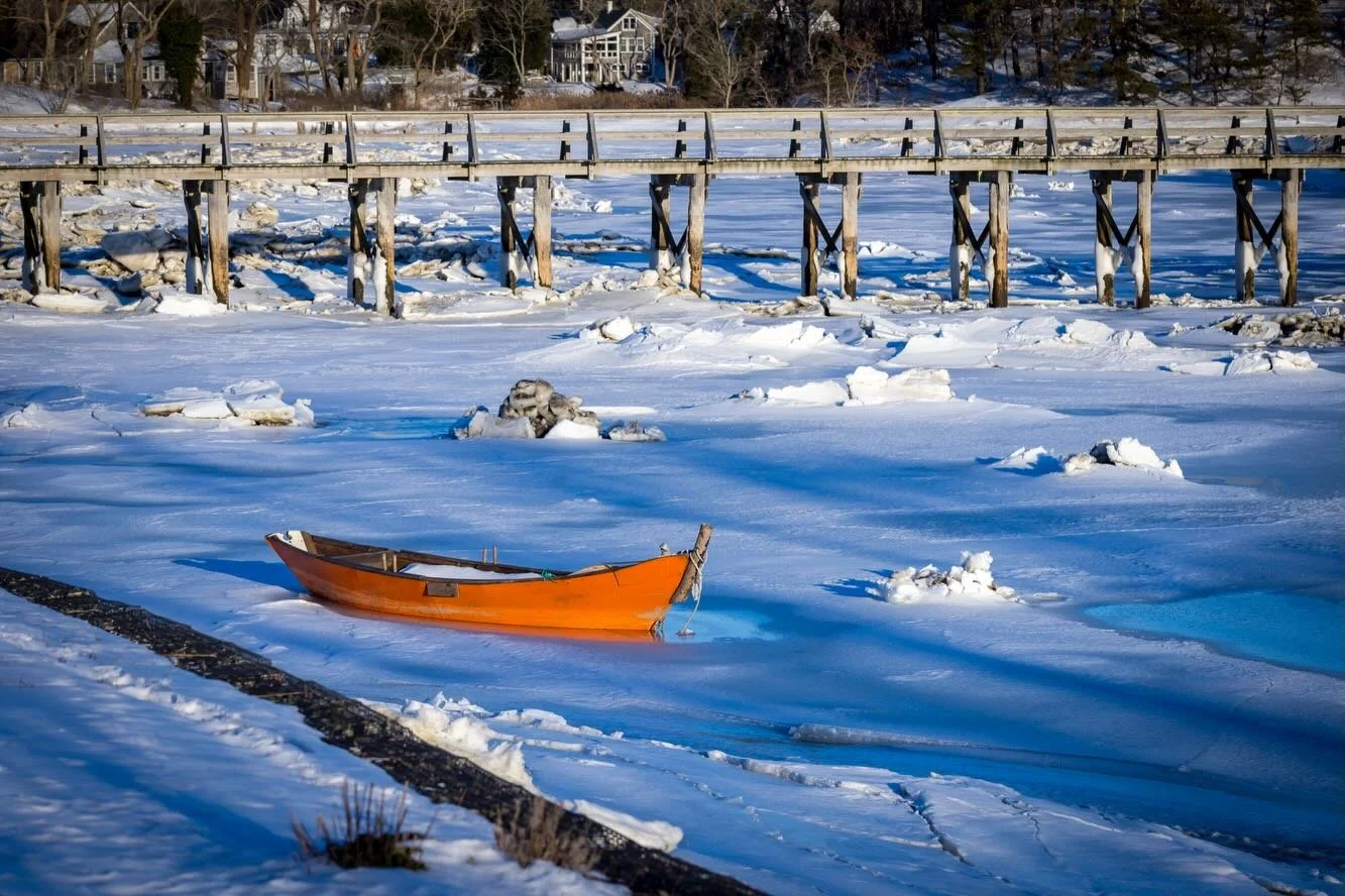 Cape Cod is having a moment. Harbors frozen over, boats locked in place, and saltwater moving like broken glass. It's been a long time since I've seen the Cape looking this stark &ndash; &ndash; and this beautiful. Stay warm out there. 

#capecod #wi