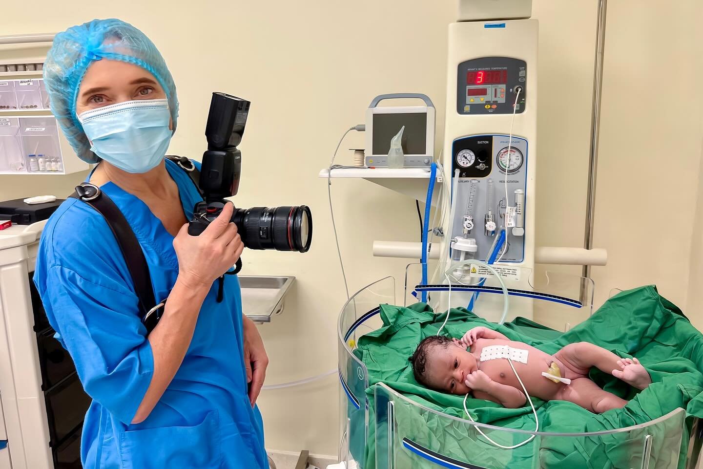 Today, I photographed a C-section at @villagehealthworks, watching Dr. Cecilia bring a new life into the world. Over the past few days, I&rsquo;ve seen her care for mothers in this remote, mountainous region&mdash;managing high-risk pregnancies, cari
