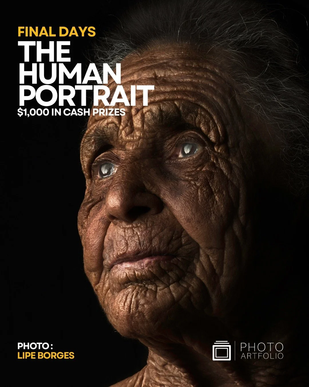 ⏳ LAST CALL: The Human Portrait

Final hours to submit.

✨ Open to photographers worldwide
💰 $1,000 in cash awards
🥇 1st Place &mdash; $500
🥈 2nd Place &mdash; $350
🥉 3rd Place &mdash; $150

👉 Submit now. Link in bio.

#PhotoArtfolio
#TheHumanPo
