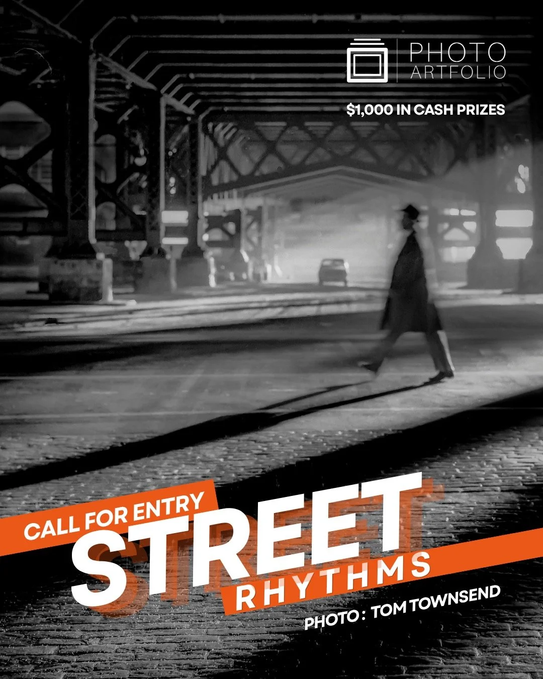 📸 OPEN CALL &mdash; Street Rhythms
Deadline May 13th

✨ What moves through the streets when no one is watching?

Photo Artfolio invites photographers worldwide to submit work for Street Rhythms, a global online exhibition celebrating the pulse of ev