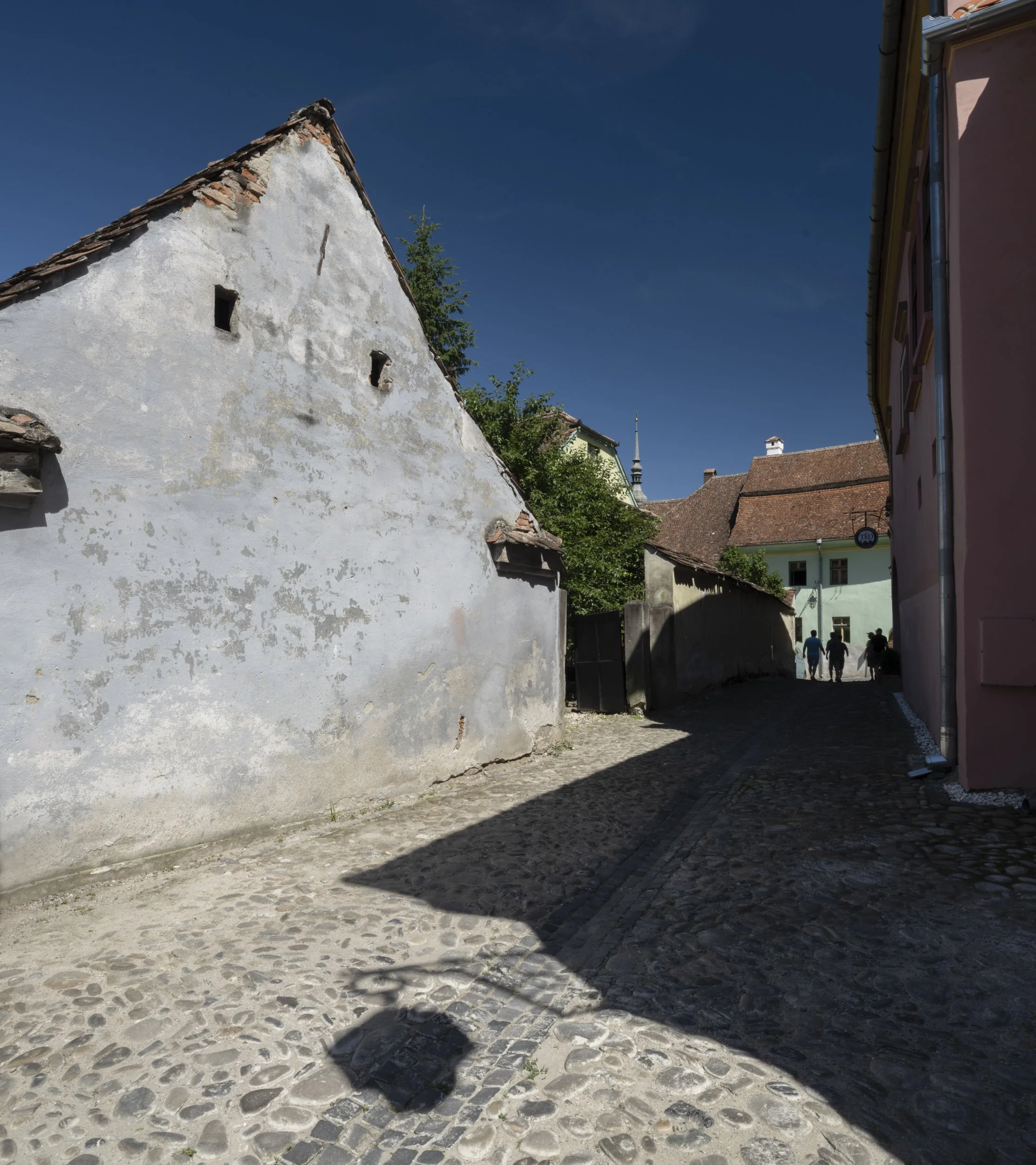 "Mystery of a Medieval Street - Sighisoara, Romania" by Nathanial Wallace