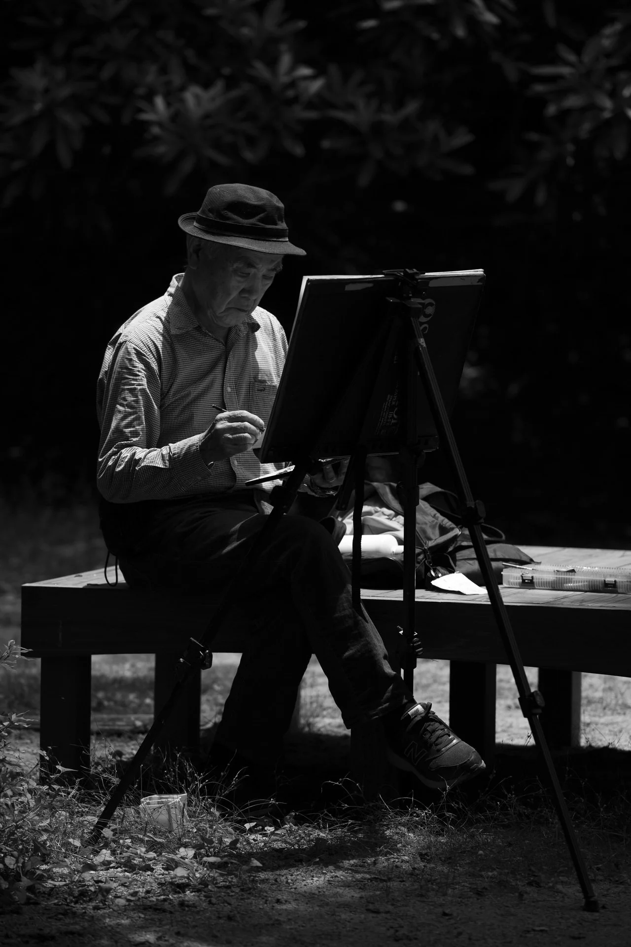 "A sketching old man" by Di Chang