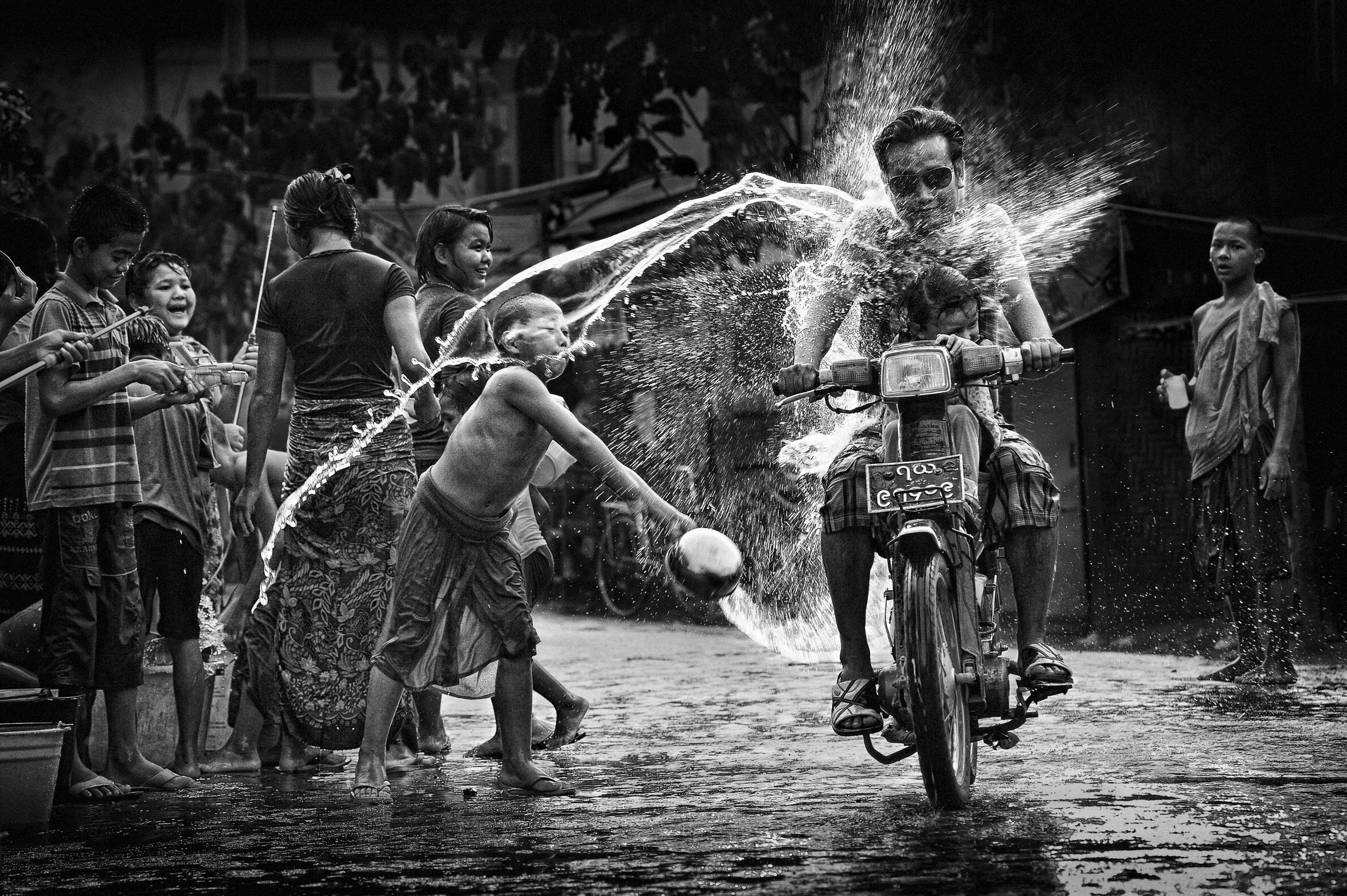 Honorable Mention--"Thingyan Water Festival" by Hoang Long Ly