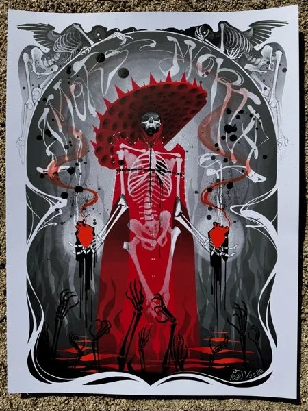 Lady Gaga Poster Lisa Cardenas Hand Embellished.jpg