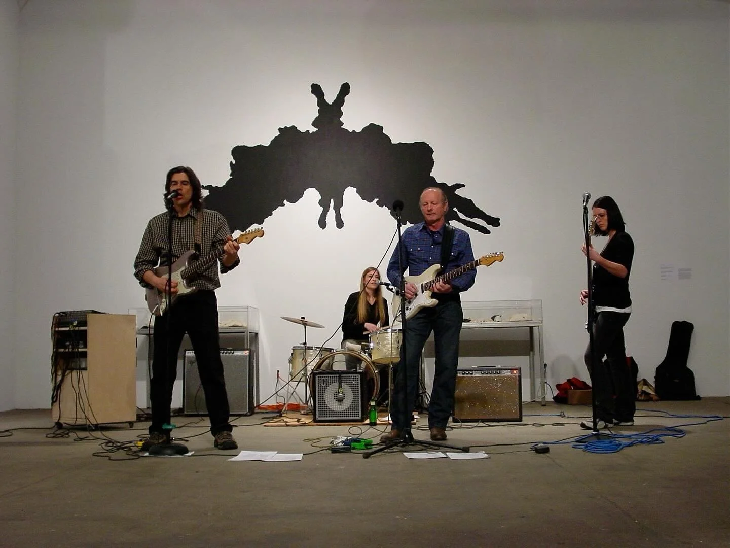 The Amygdaloids at Exit Art in Chelsea for the art show &ldquo;Common Senses&rdquo; about the art/science interface from Februrary 29, 2008. Love the Rorschach in the background from my &ldquo;Butterfly in the Brain&rdquo; series! Thanks Joseph LeDou