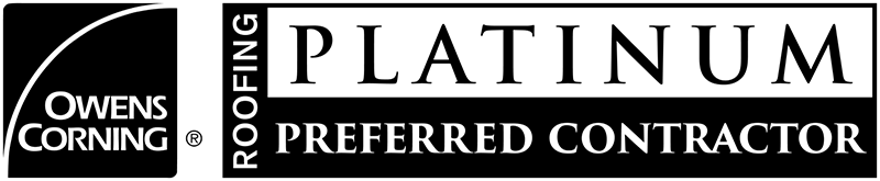 A logo showing that Riegler Contracting is an Owens Corning Platinum Preferred Contractor.