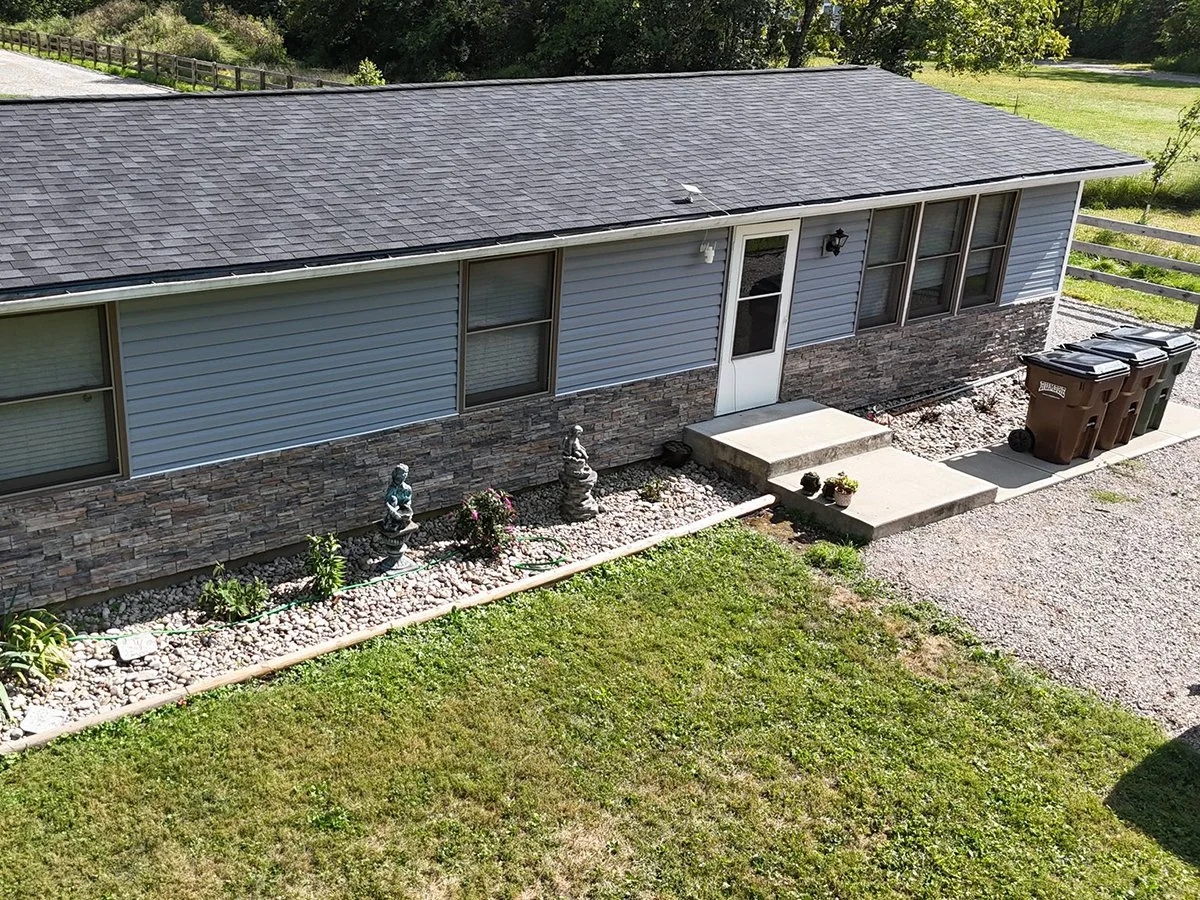 A photo of a residence in Loveland, Ohio with new siding installed by Riegler Contracting.