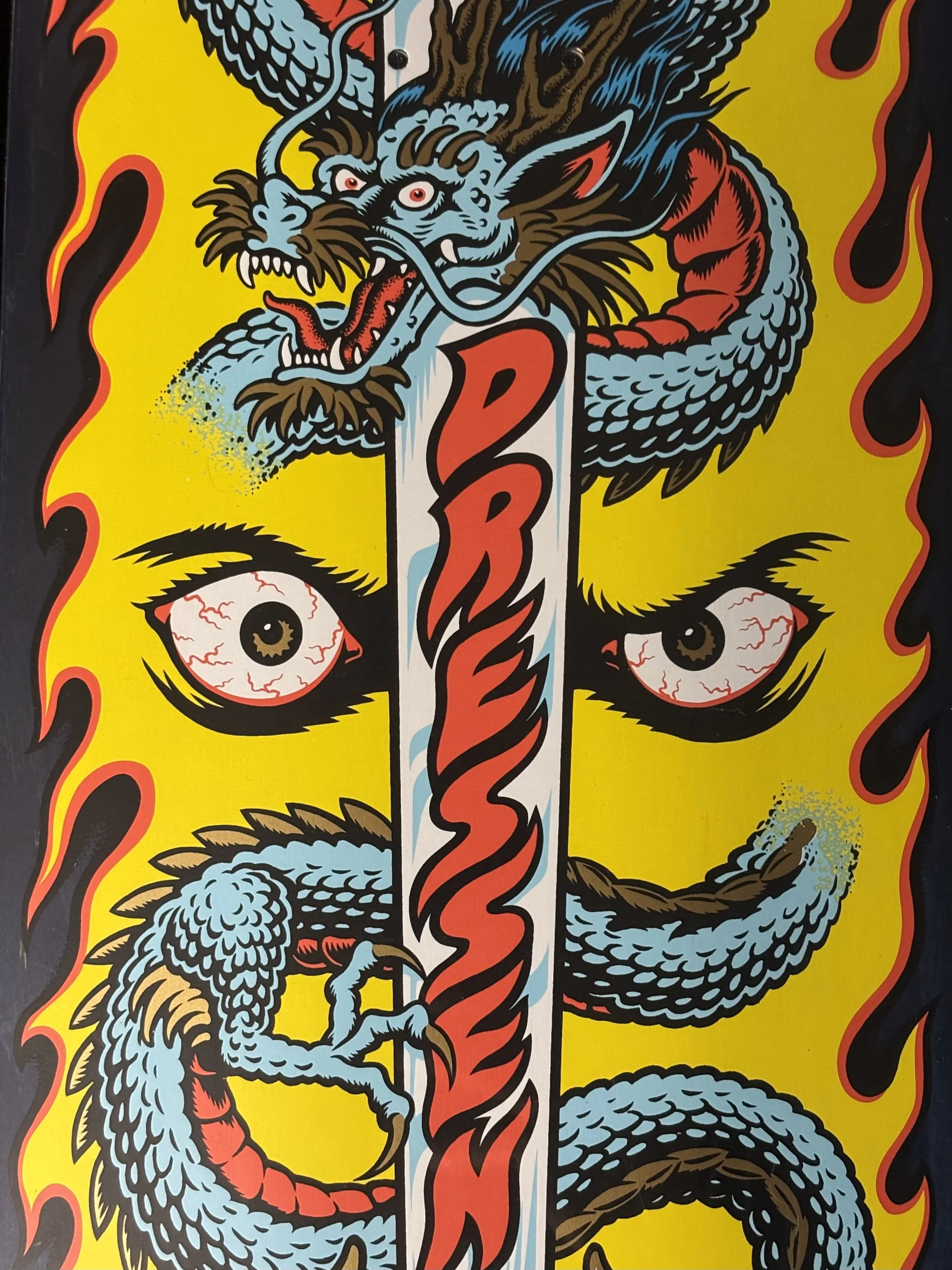 SANTA CRUZ~ DRESSEN SWORD PRO SHAPED SKATEBOARD DECK
