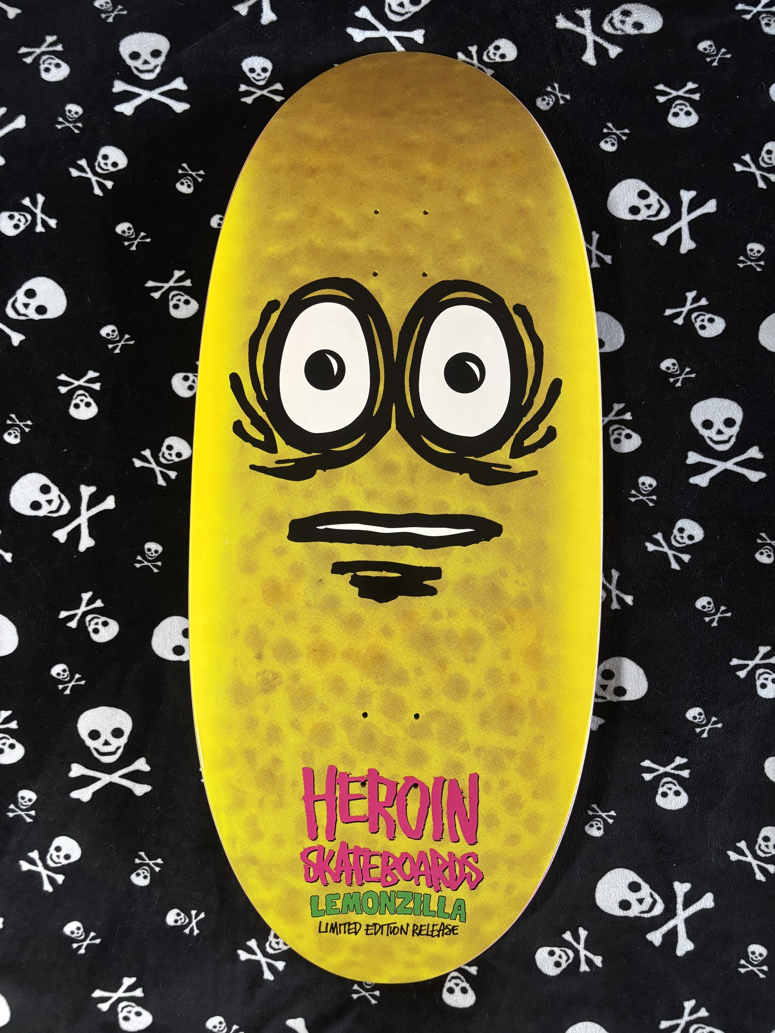 HEROIN~ 13.5" LEMONZILLA SKATEBOARD DECK