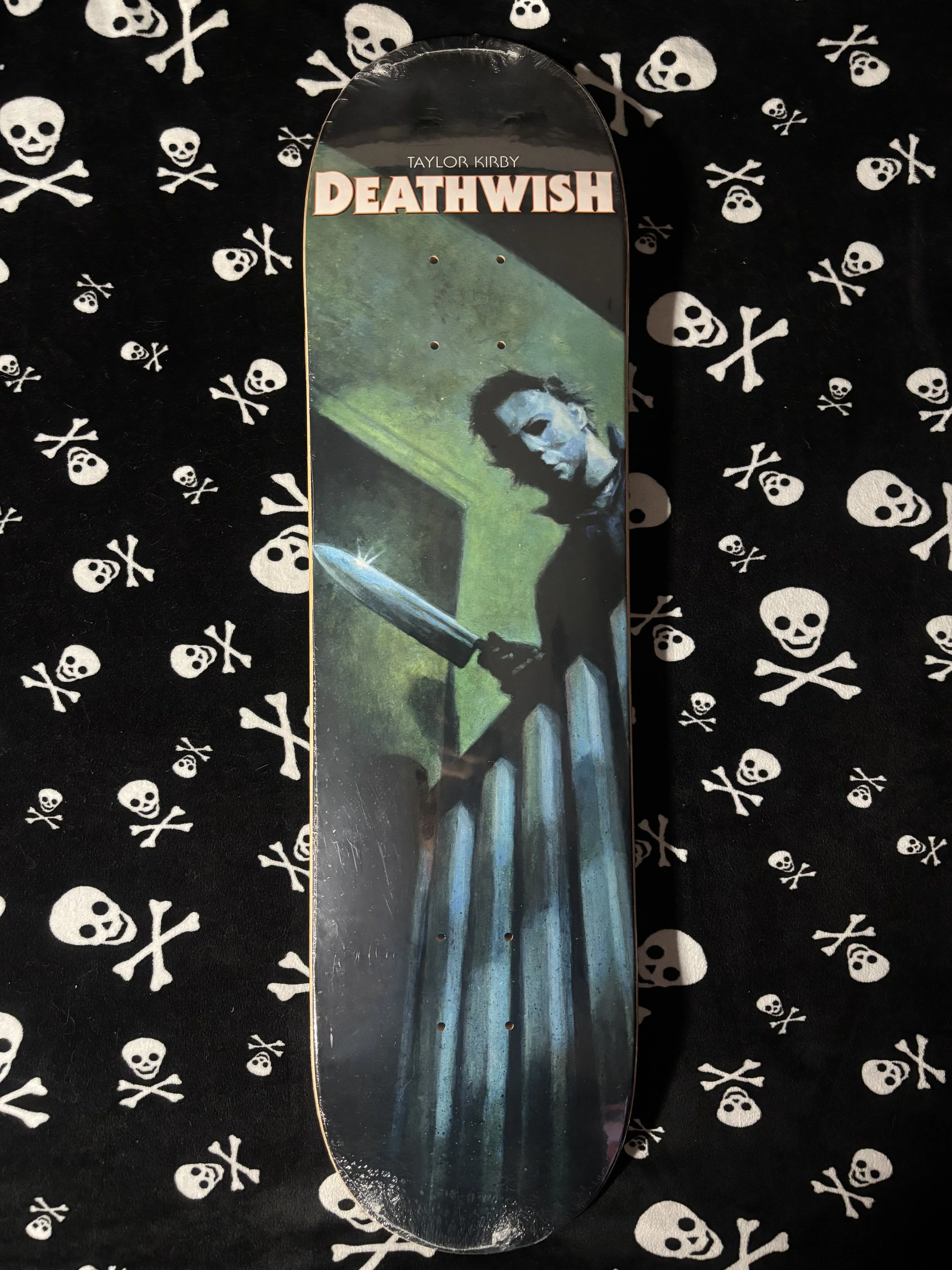 DEATHWISH~ TAYLOR KIRBY HALLOWEEN BOOGEY MAN SKATEBOARD DECK