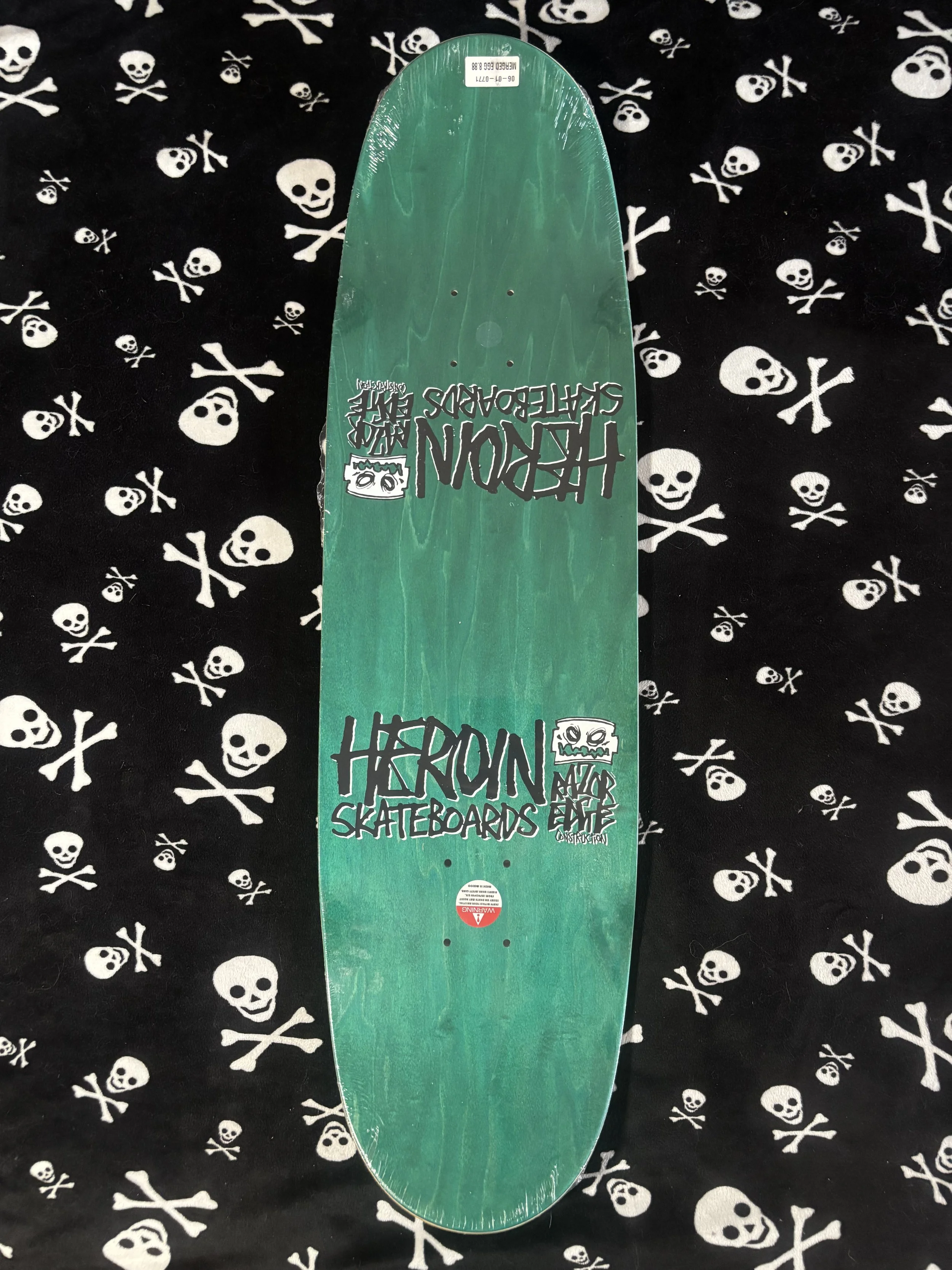 HEROIN~ TEAM MERGED EGG SHAPED SKATEBOARD DECK