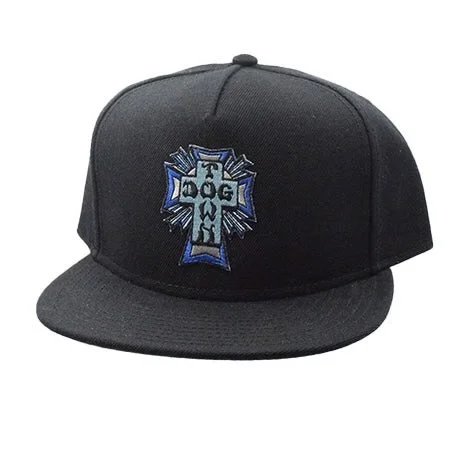 DOGTOWN BLACK CROSS LOGO COLOR PATCH SNAPBACK HAT