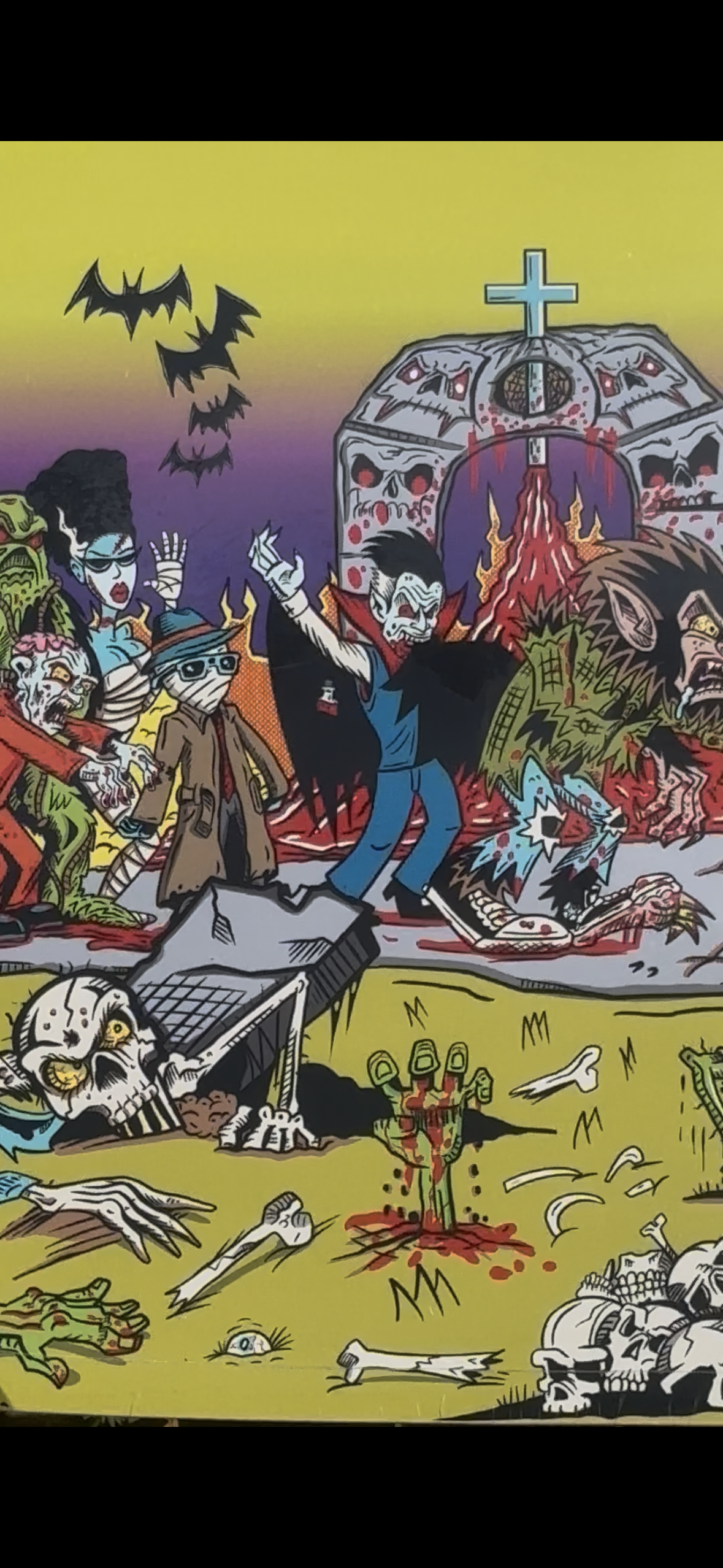 SIGNED~ DEATHGEAR SKATEBOARDS~ THERE GHOULS THE NEIGHBORHOOD  EXTREMELY LIMITED TO 25 WITH ONLY 10 SIGNED SKATEBOARD DECKS