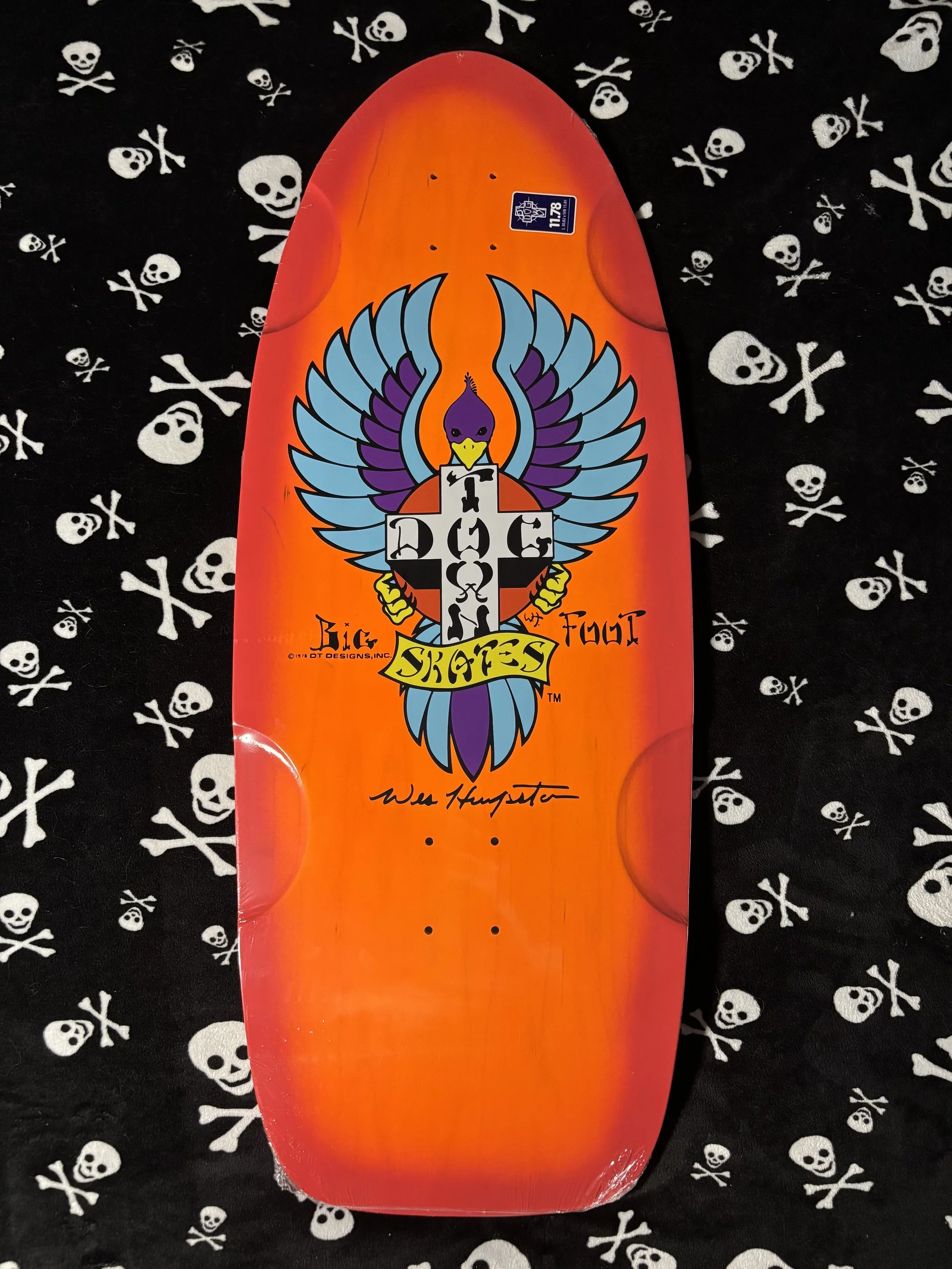 DOGTOWN~ BIGFOOT OG 70's CLASSIC RED FADE SKATEBOARD DECK