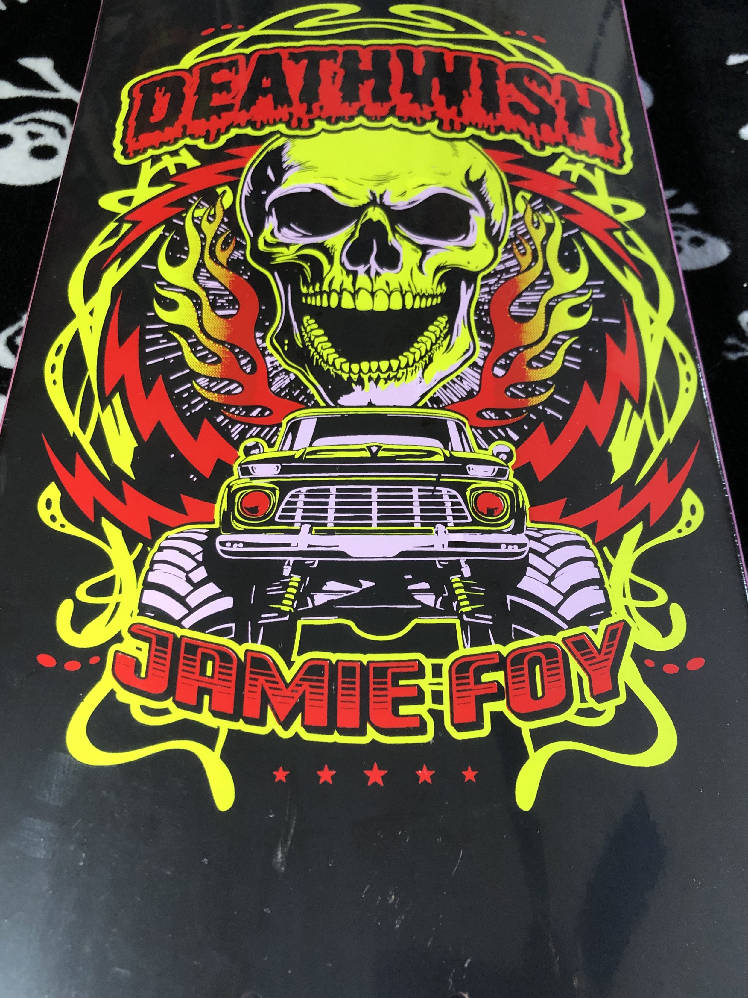 DEATHWISH~ FOY MASH THE THROTTLE SKATEBOARD DECK