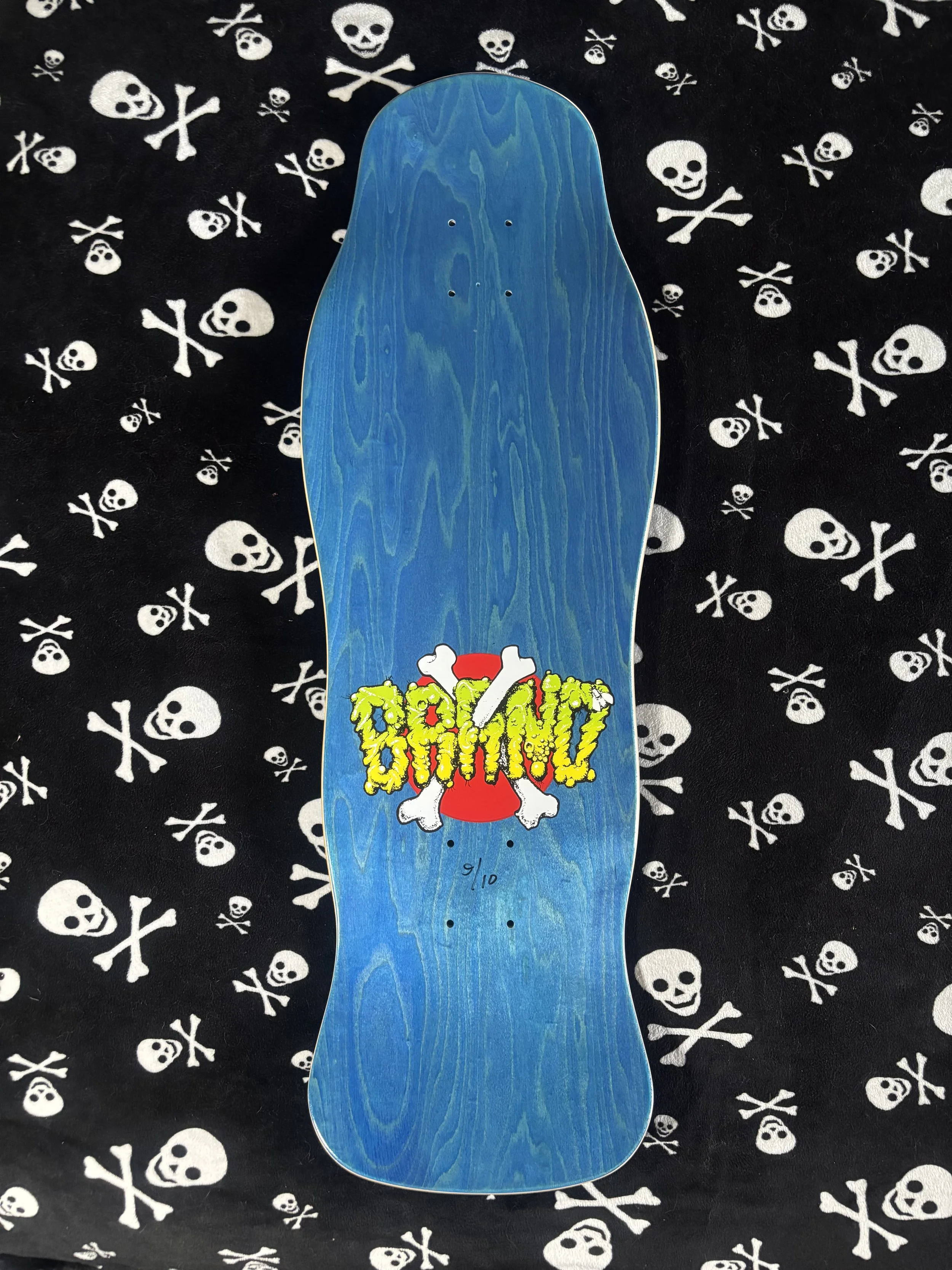BRAND-X~ X-DREAM BLUE STAIN SKATEBOARD DECK