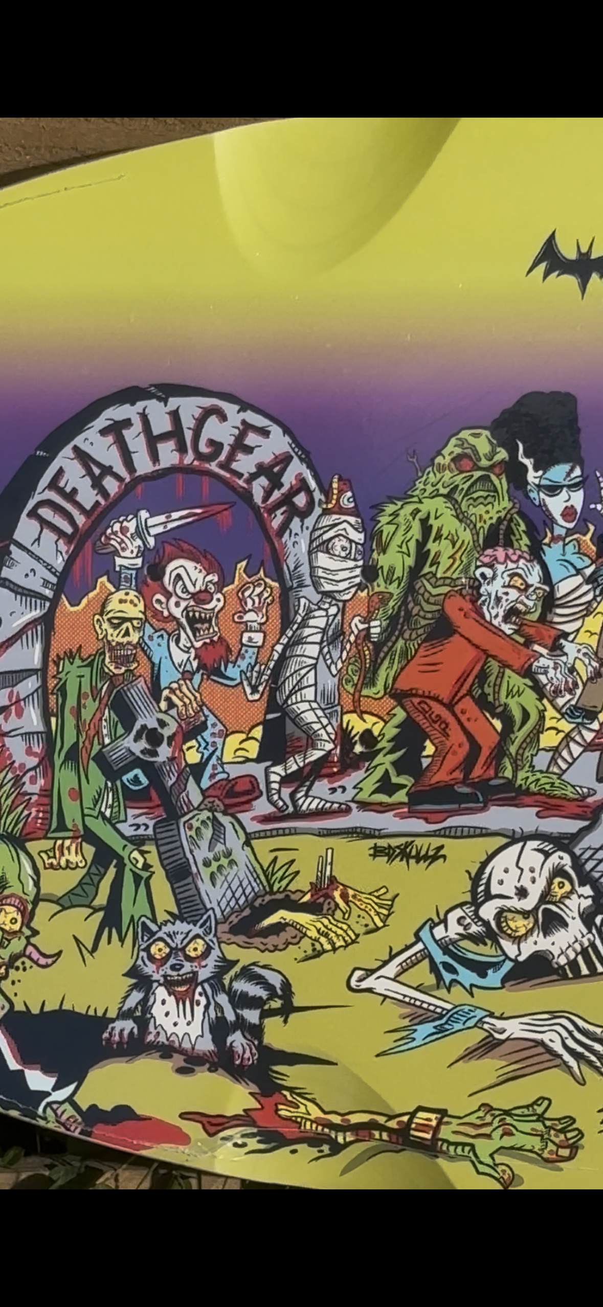 SIGNED~ DEATHGEAR SKATEBOARDS~ THERE GHOULS THE NEIGHBORHOOD  EXTREMELY LIMITED TO 25 WITH ONLY 10 SIGNED SKATEBOARD DECKS