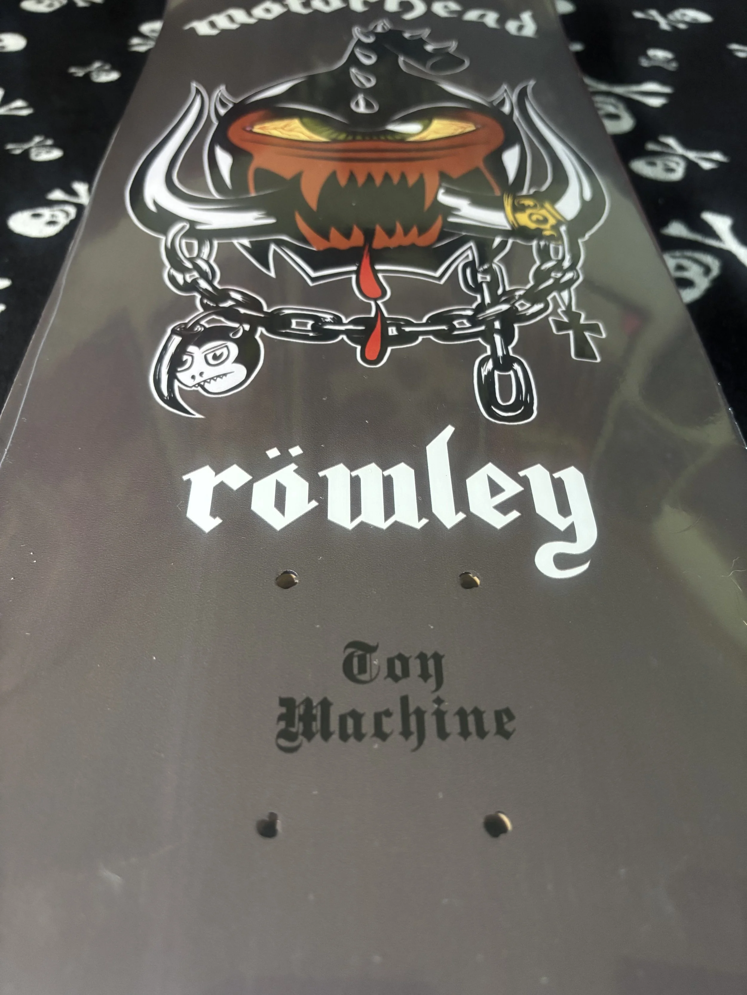 TOY MACHINE~ MOTORHEAD GEOFF ROWLEY SKATEBOARD DECK