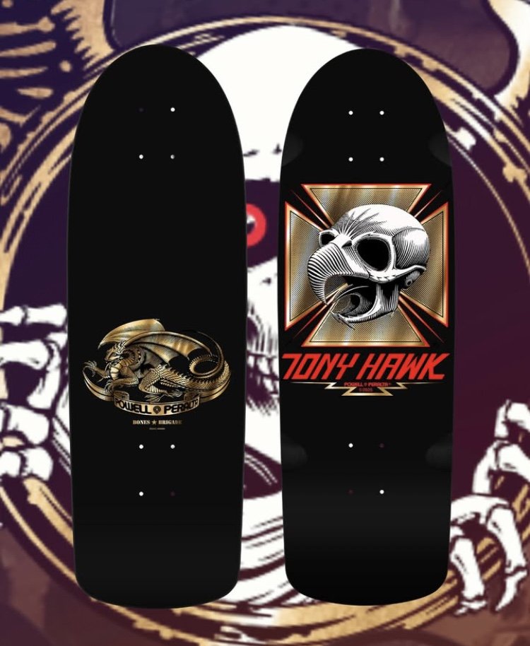 POWELL PERALTA~ BONES BRIGADE TONY HAWK SERIES 16 SKATEBOARD DECK