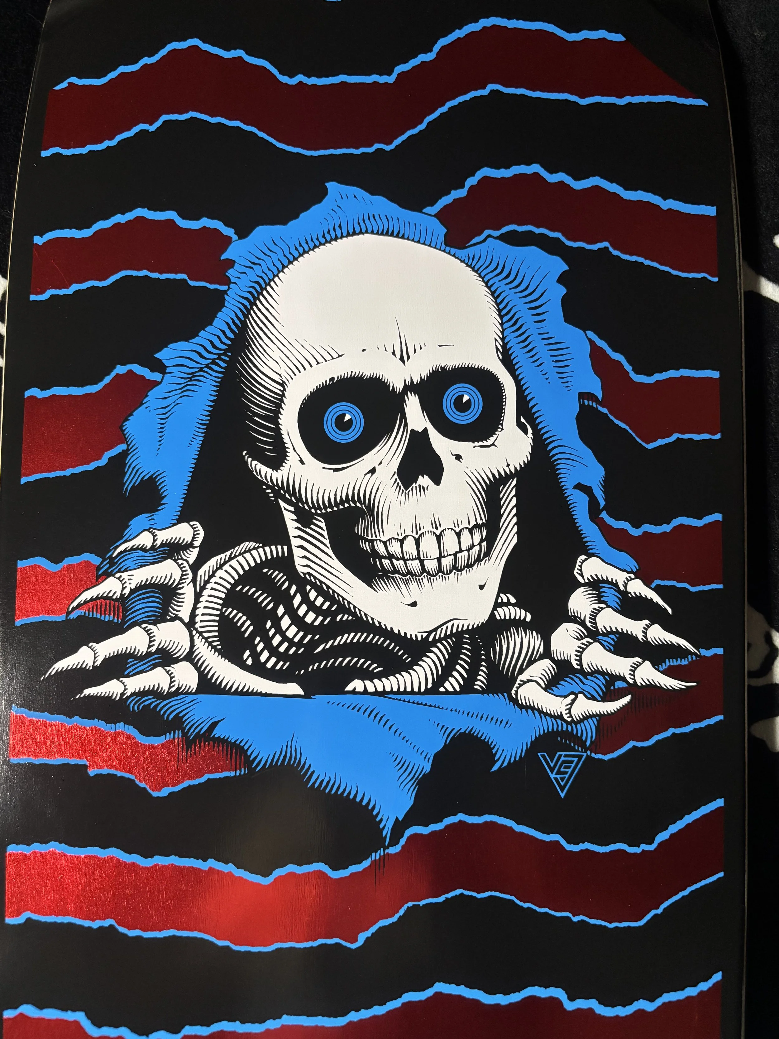 POWELL PERALTA~ OG RIPPER REISSUE RED FOIL SKATEBOARD DECK