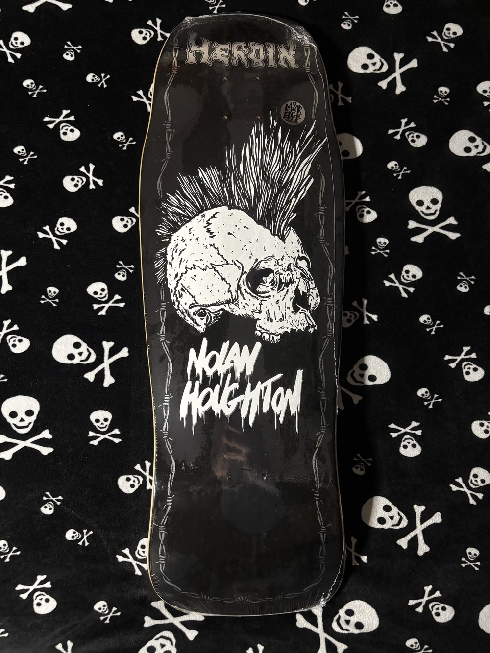 HEROIN~ NOLAN HOUGHTON KO2 SKULL DECK — DEATHGEAR PRODUCTS SKATE SHOP