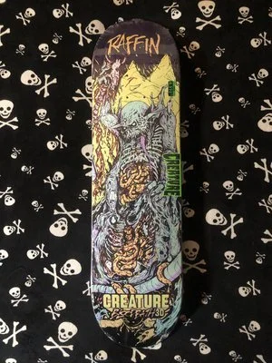 CREATURE~ RAFFIN BLOODBATH 3D PRO SKATEBOARD DECK