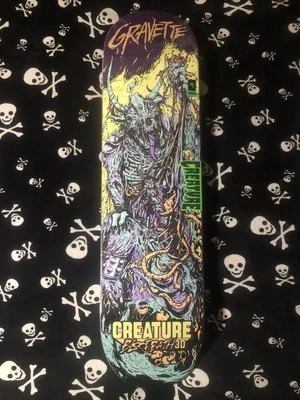 CREATURE~ GRAVETTE BLOODBATH 3D PRO SKATEBOARD DECK