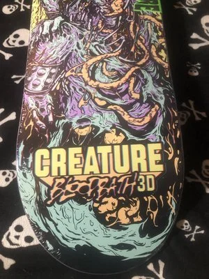 CREATURE~ GRAVETTE BLOODBATH 3D PRO SKATEBOARD DECK