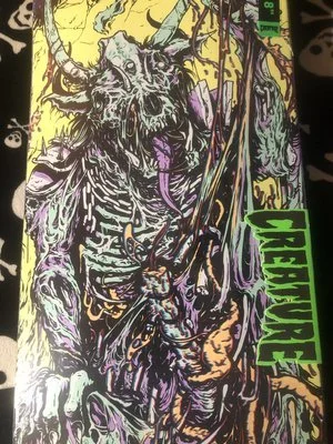 CREATURE~ GRAVETTE BLOODBATH 3D PRO SKATEBOARD DECK
