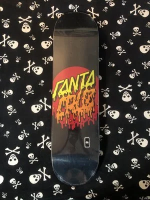 SANTA CRUZ~ ROSKOPP MISPRINT EVERSLICK SKATEBOARD DECK — DEATHGEAR 