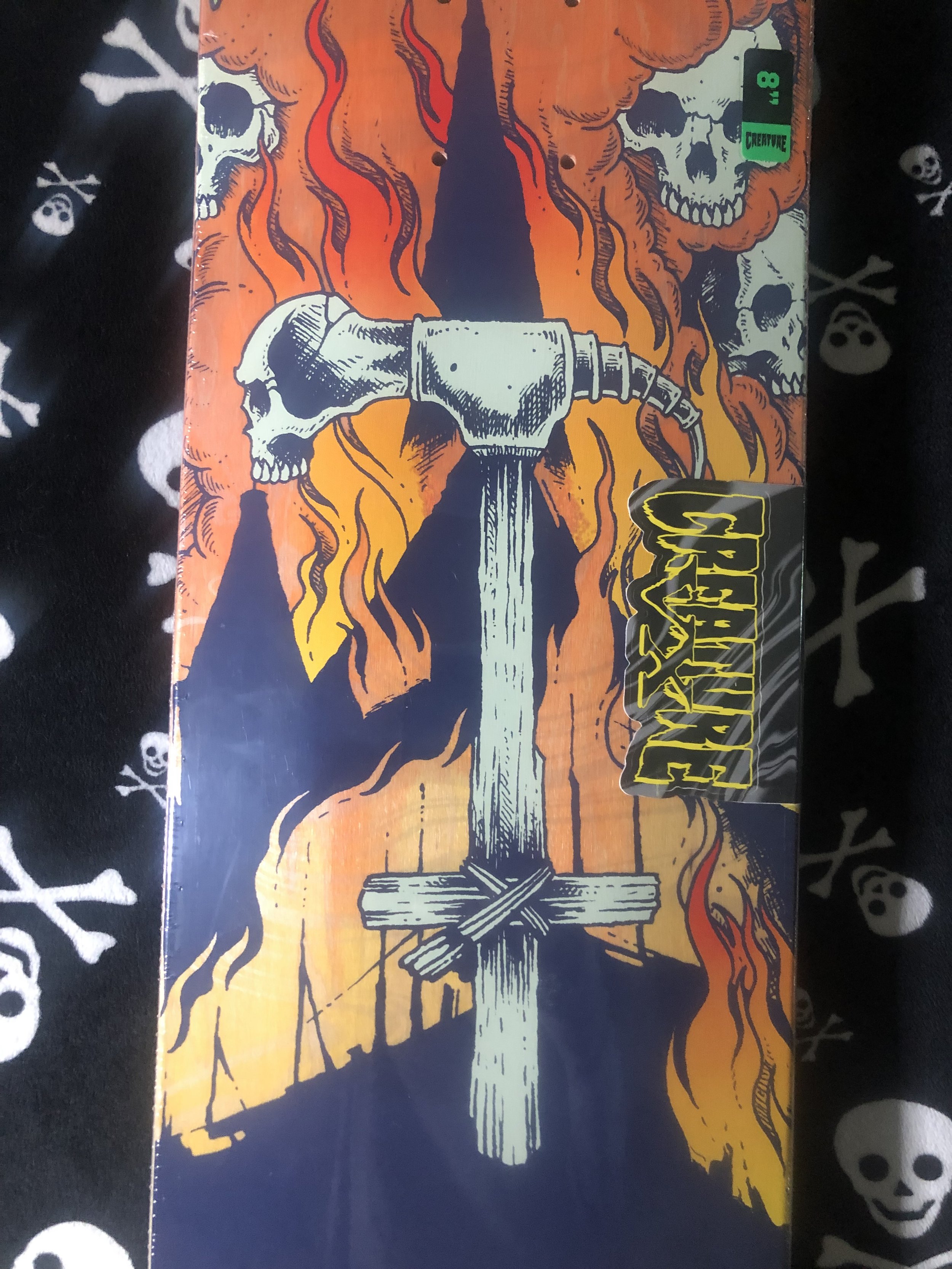 CREATURE~ BAEKKEL TRIPZ VX CREATURE SKATEBOARD DECK
