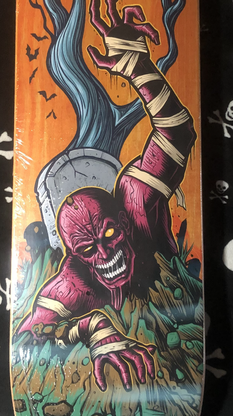BIRDHOUSE FELIPE NUNES GRAVEYARD SKATEBOARD DECK — DEATHGEAR