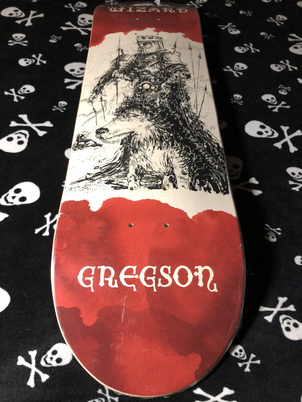 BLOOD WIZARD GREGSON KNIGHT SKATEBOARD DECK — DEATHGEAR