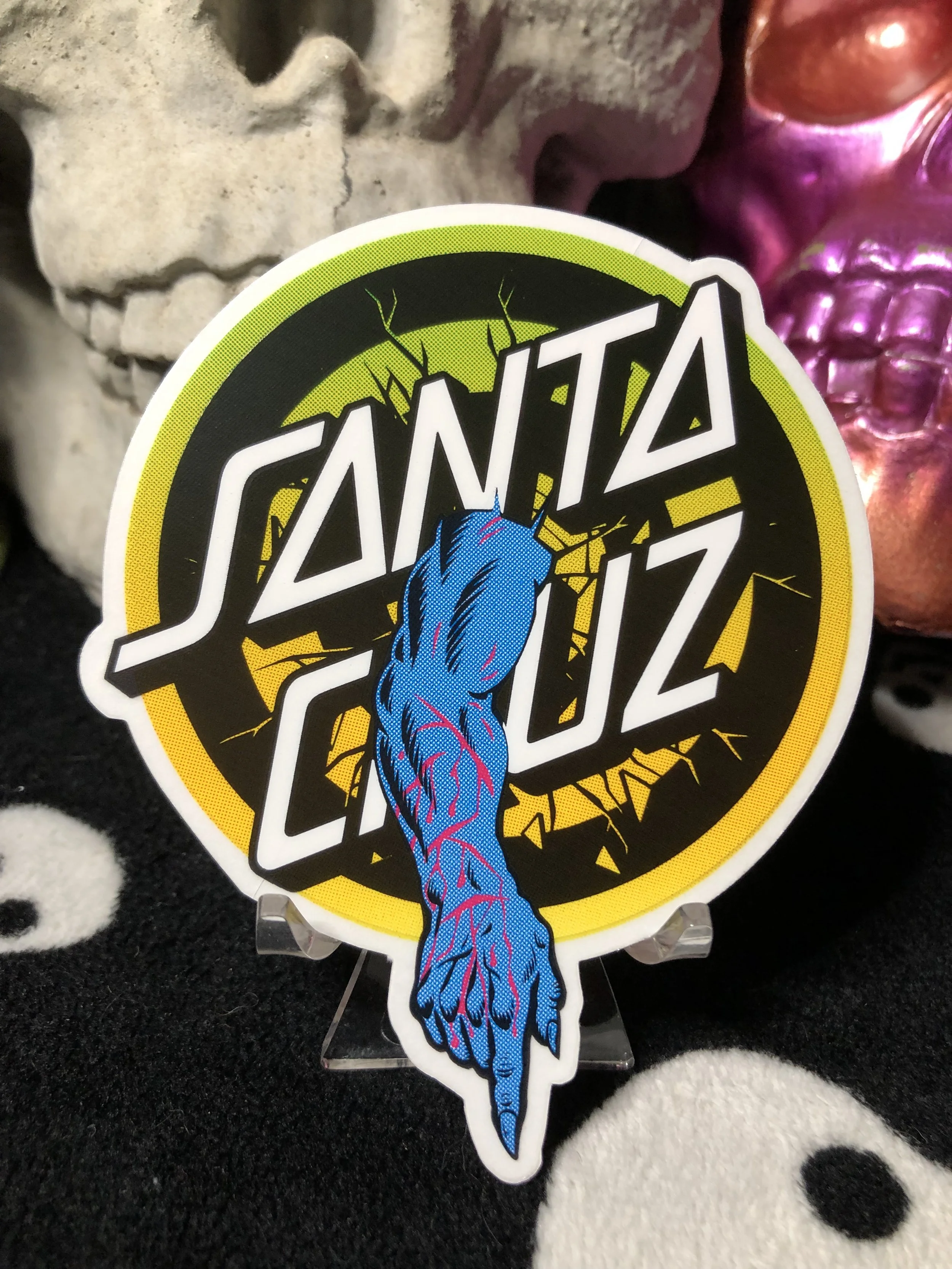 SANTA CRUZ~ ROSKOPP SHATTERED ARM STICKER — DEATHGEAR PRODUCTS SKATE SHOP