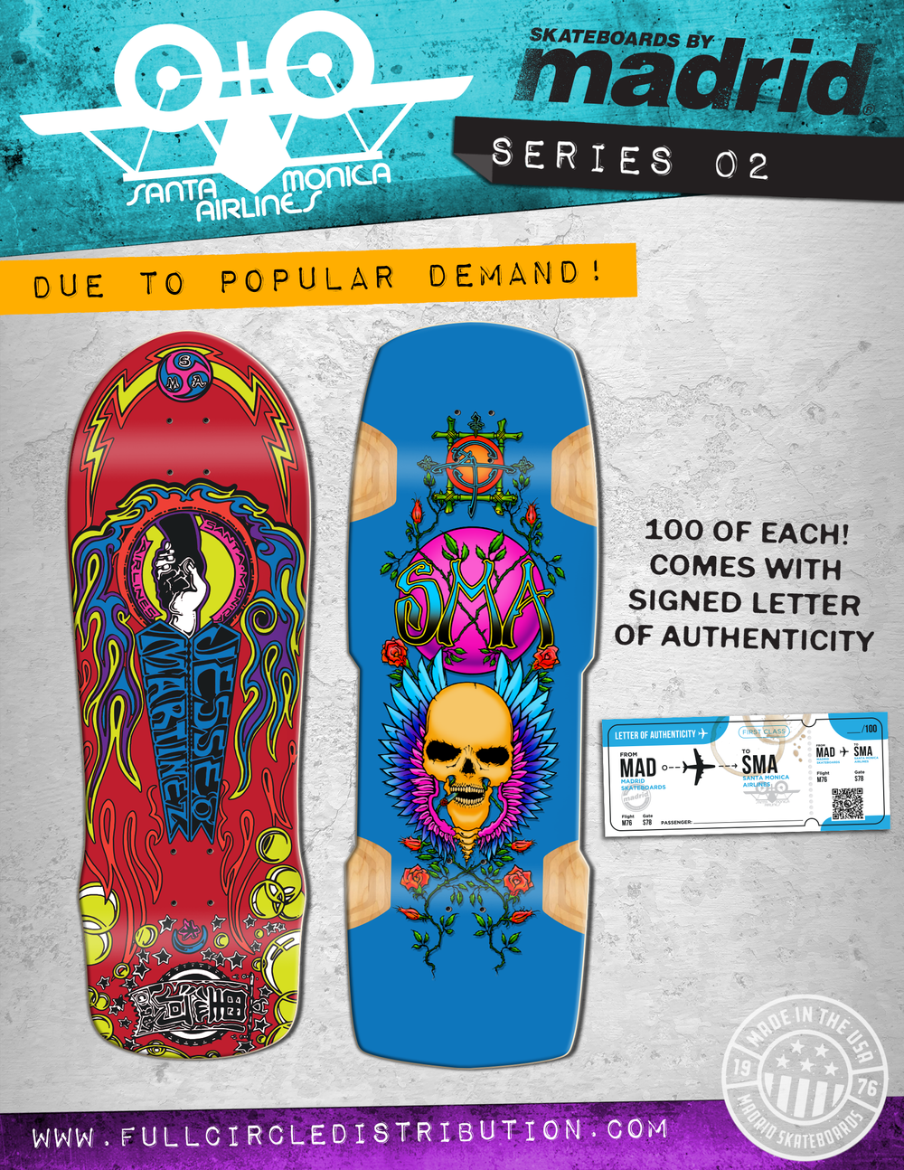 MADRID X SANTA MONICA AIRLINES~ SMA LIMITED EDITION SERIES 02 WES