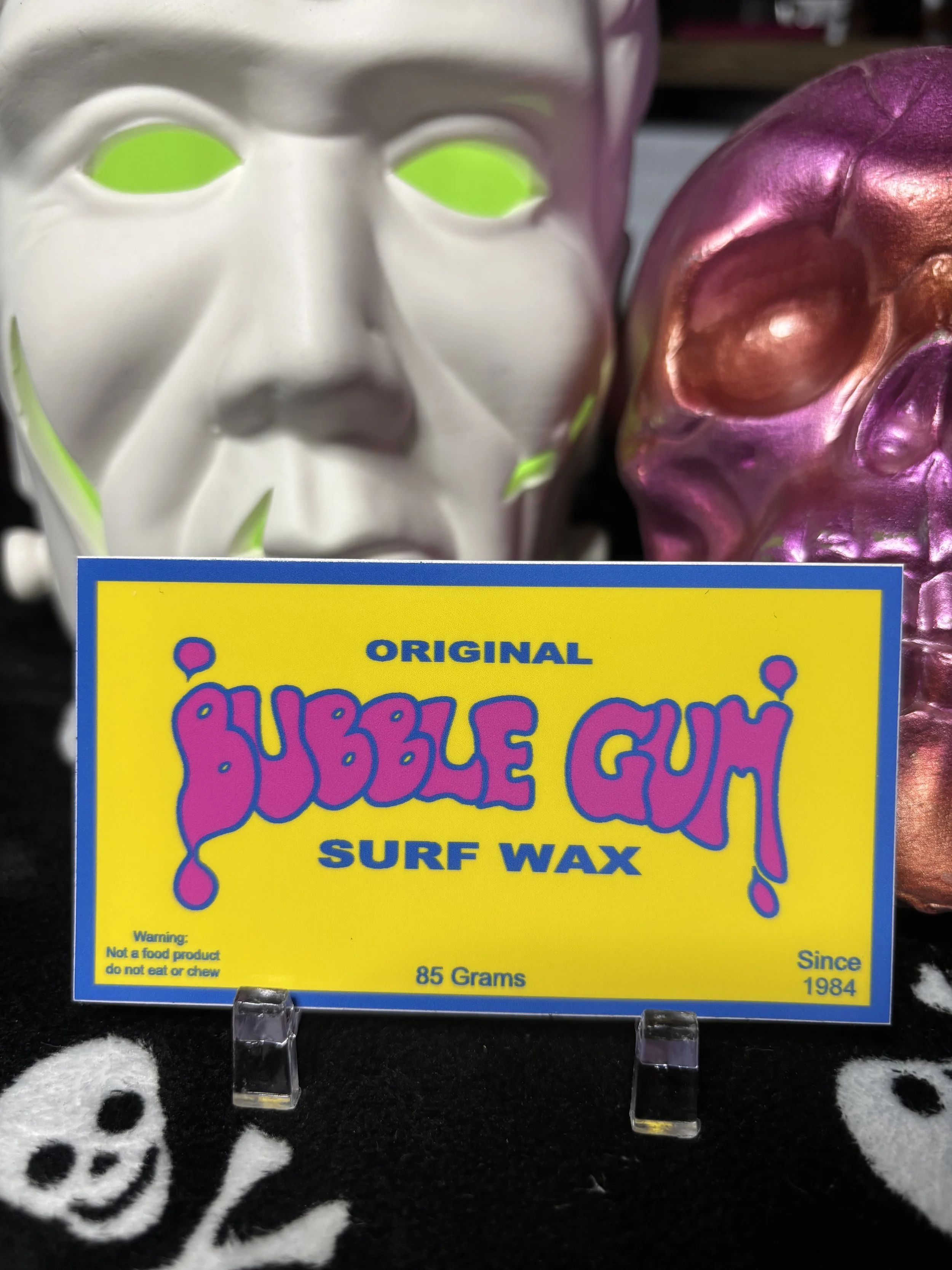 BUBBLE GUM  OG LOGO THROWBACK 4" YELLOW STICKER