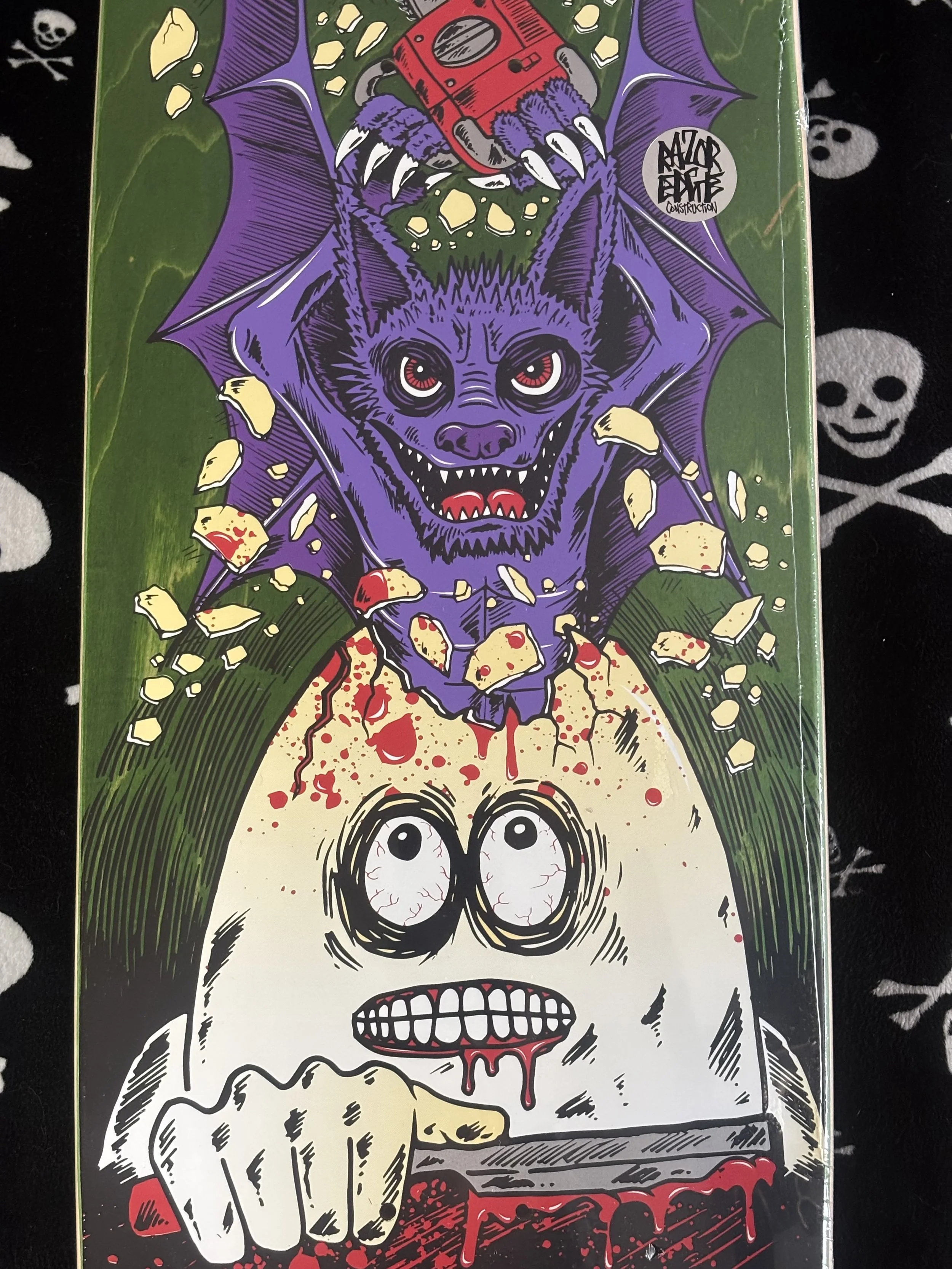 HEROIN~ FRANKY VILLANI GUEST EGG SHAPED SKATEBOARD DECK