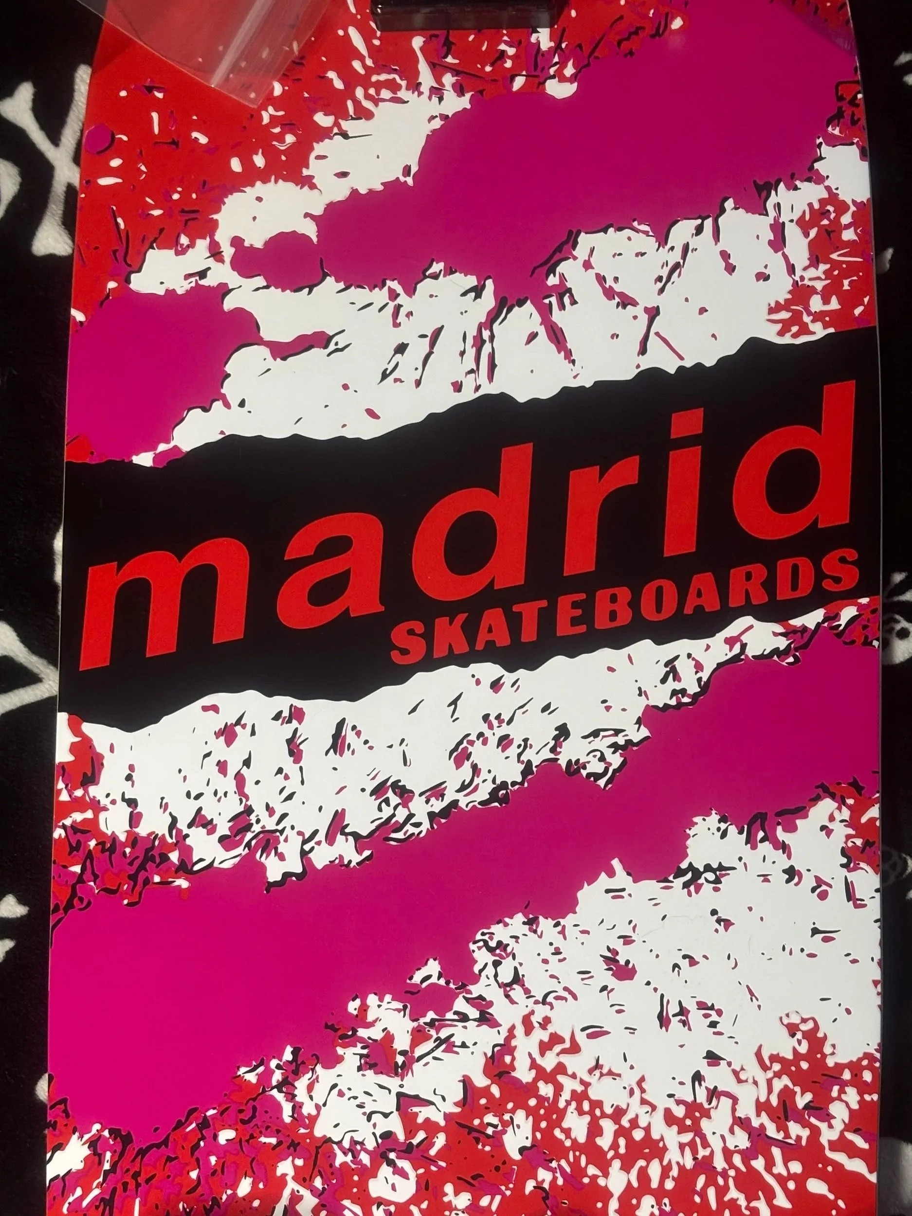 MADRID~ RETRO EXPLOSION RED SKATEBOARD DECK