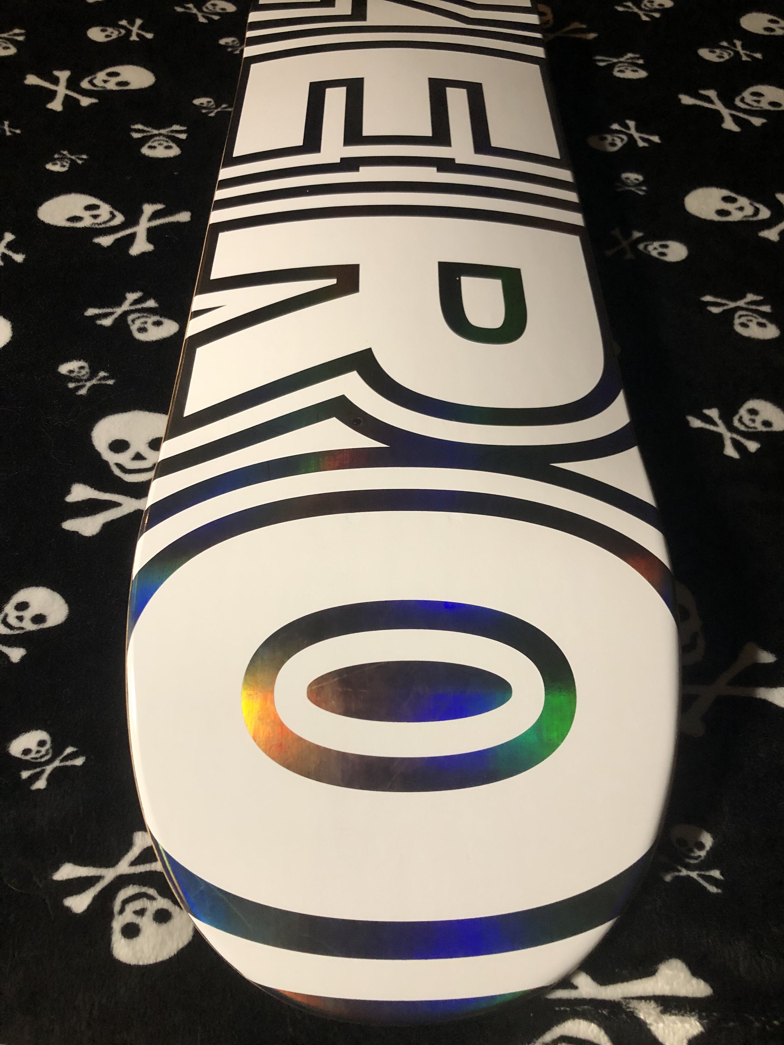 ZERO~ OIL SPILL BOLD SMALL BATCH SKATEBOARD DECK