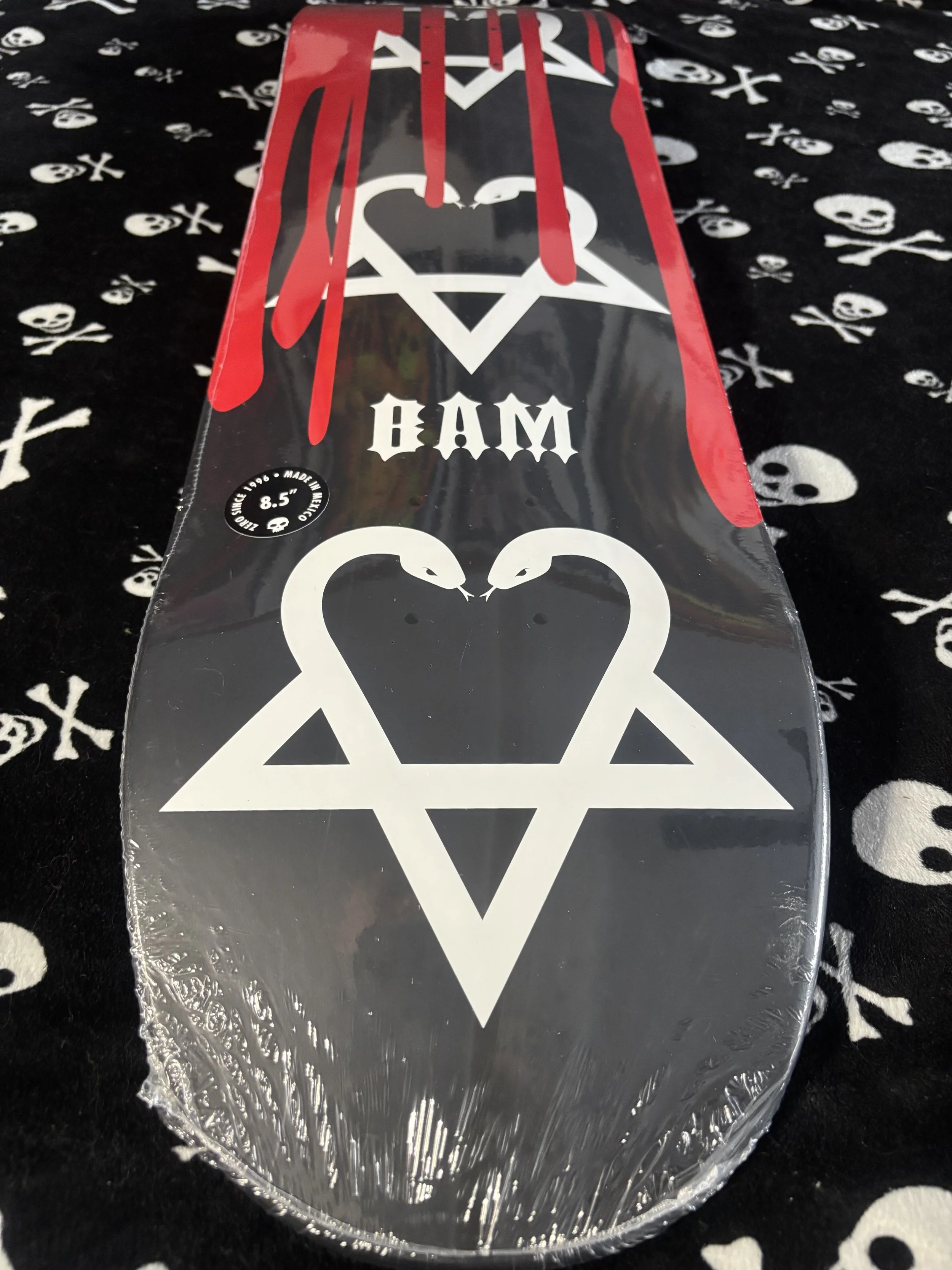 ZERO~ BAM SNAKE-A-GRAM WITH BLOOD SKATEBOARD DECK