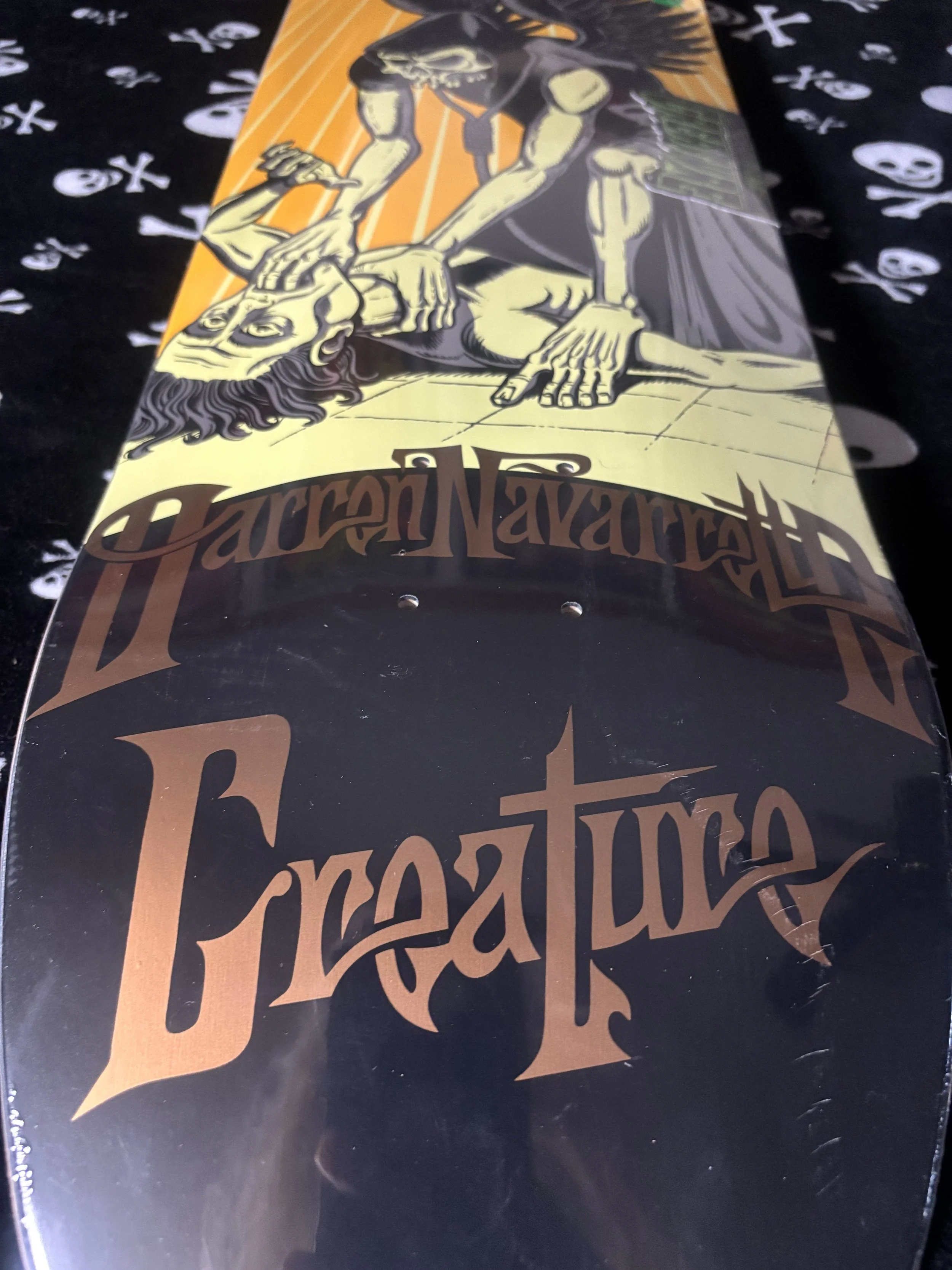 CREATURE~ NAVARRETTE ANGEL OF DEATH XL SKATEBOARD DECK