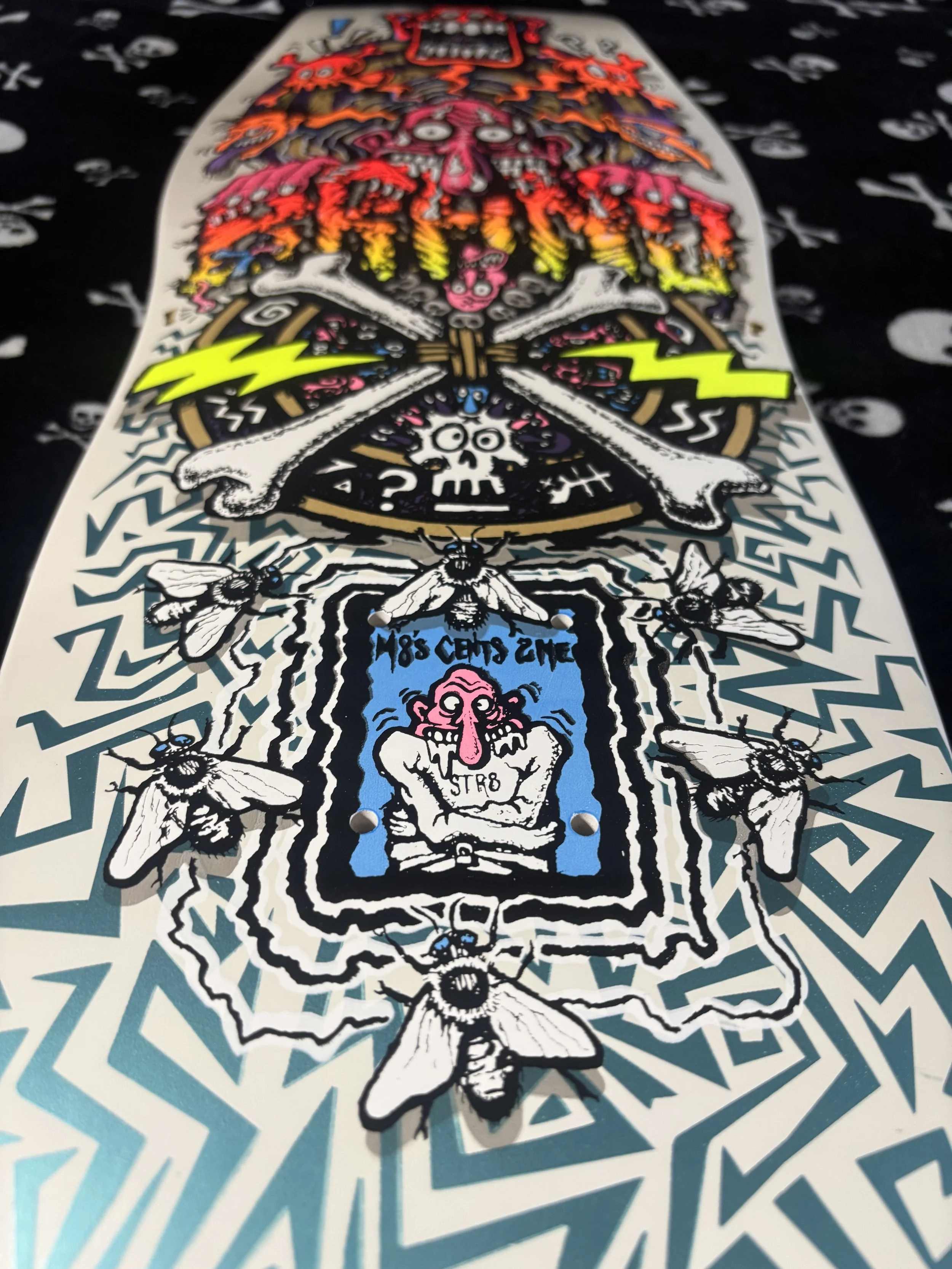 BRAND-X~ X-DREAM WHITE SKATEBOARD DECK