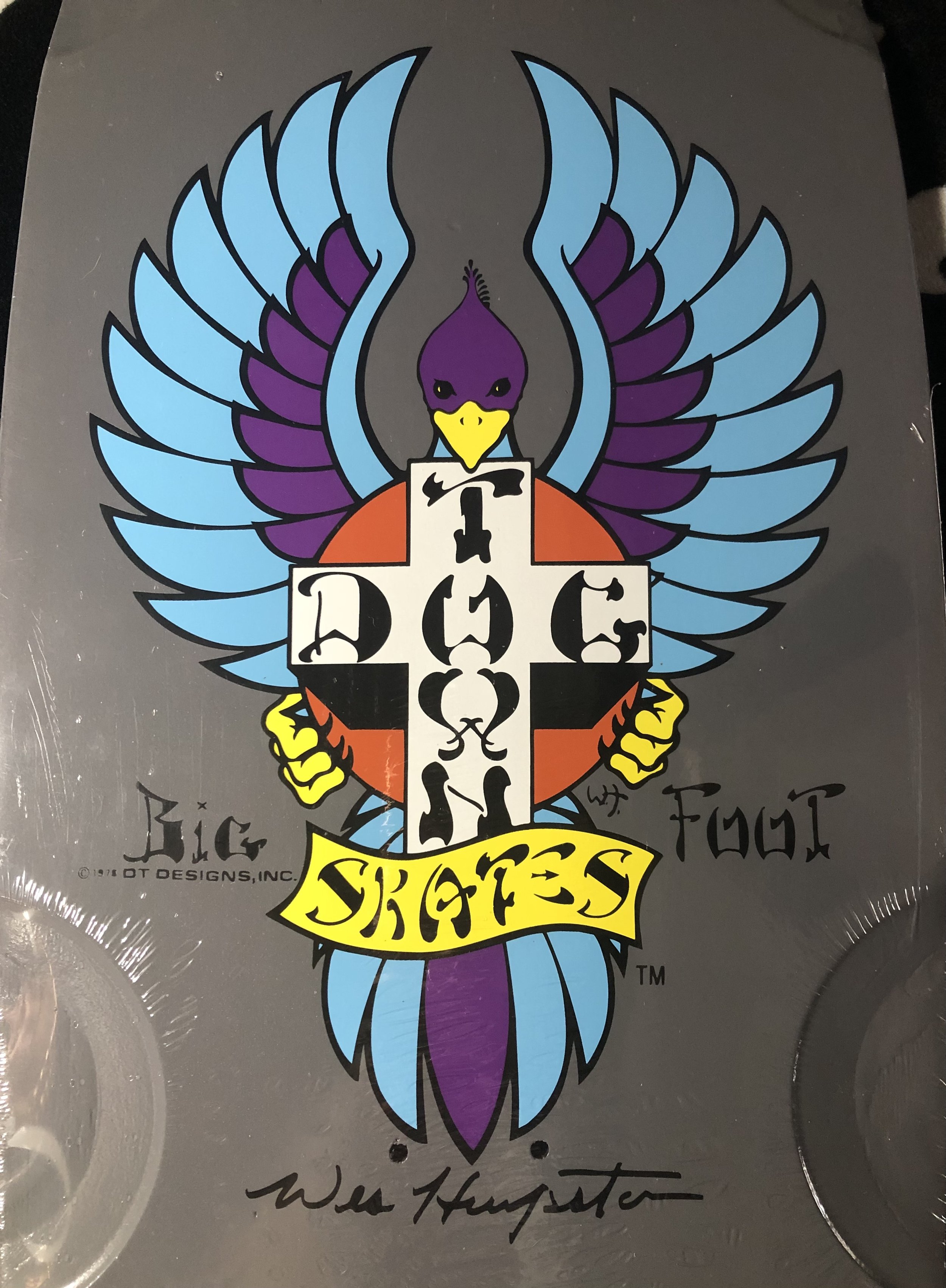 DOGTOWN SKATES~ BIG FOOT 70'S CLASSIC OLD SCHOOL SKATEBOARD DECK