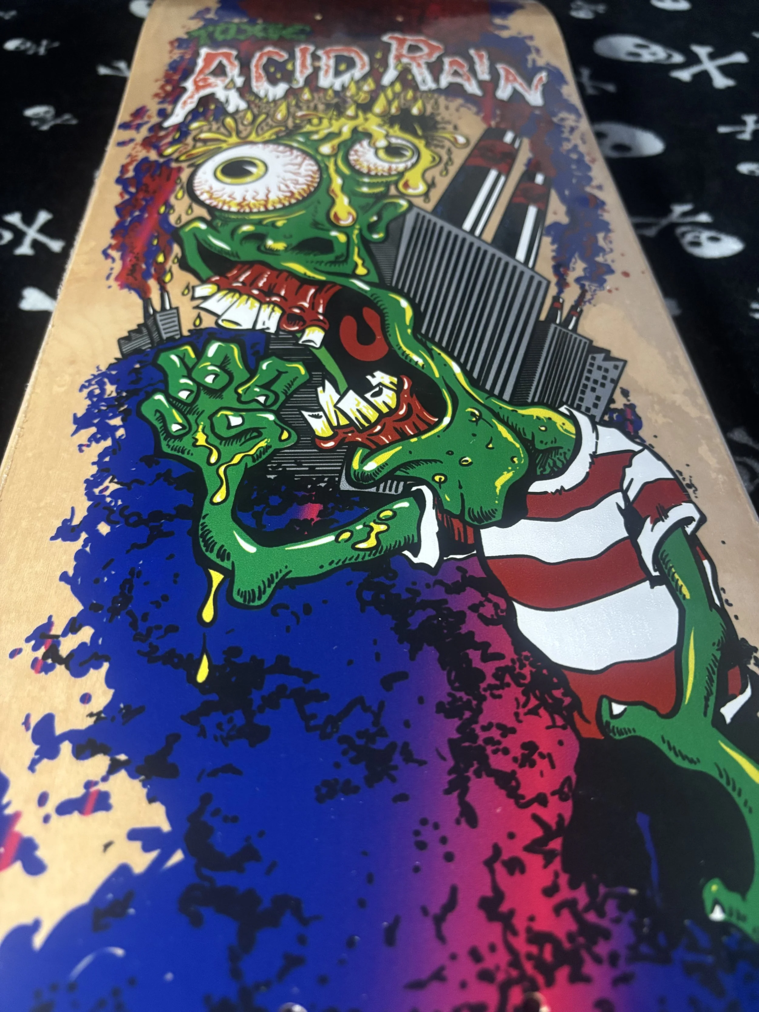 BRAND-X~ TOXIC ACID RAIN POP SKATEBOARD DECK