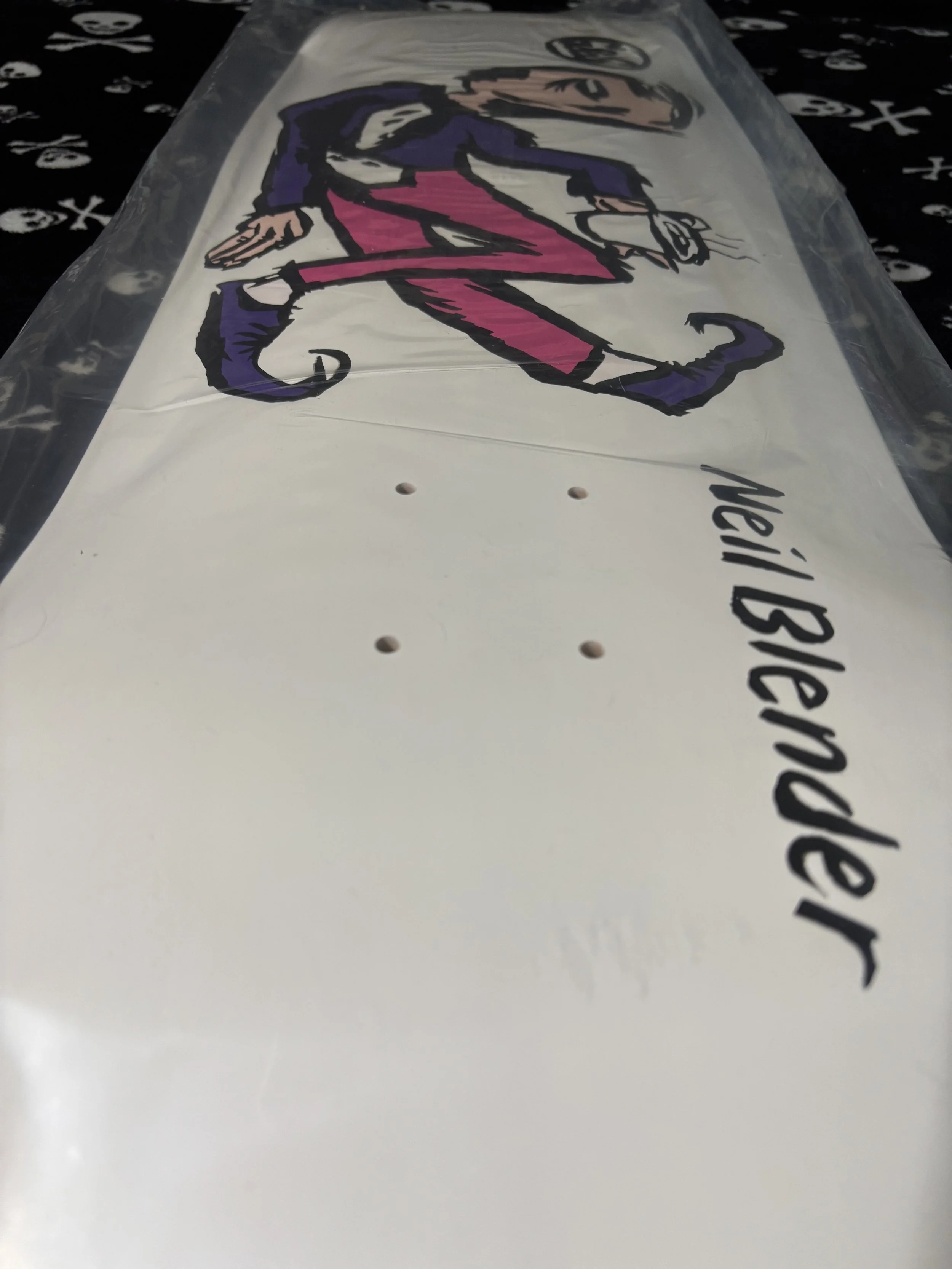 G & S~ NIEL BLENDER COFFEE BREAK MODIFIED 80'S SHAPE SKATEBOARD DECK