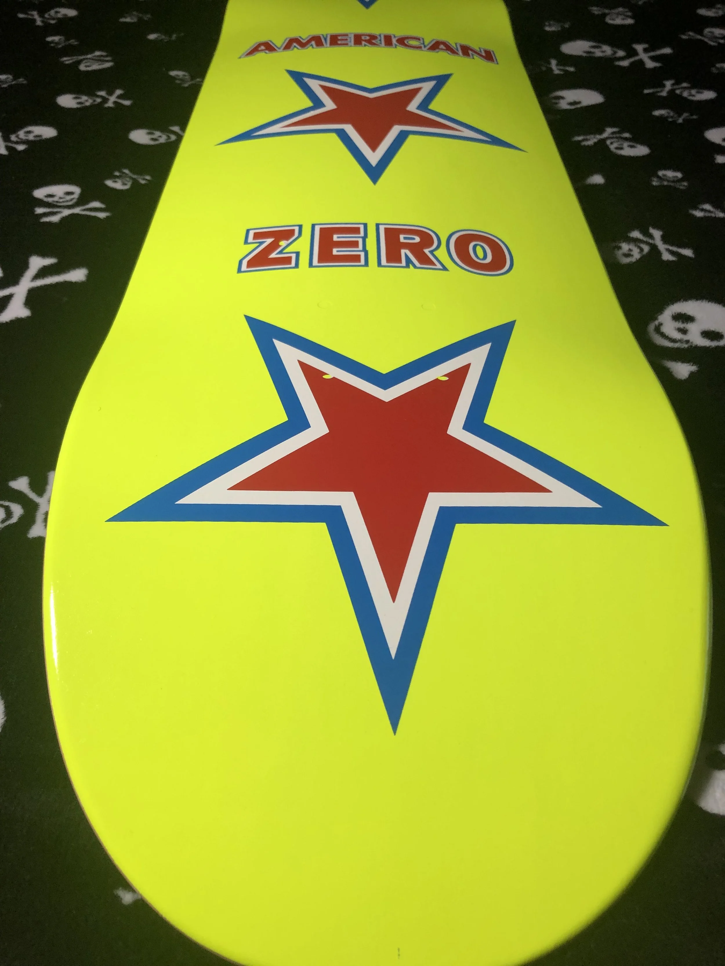 ZERO~ AMERICAN ZERO SMALL BATCH YELLOW DIP SKATEBOARD DECK